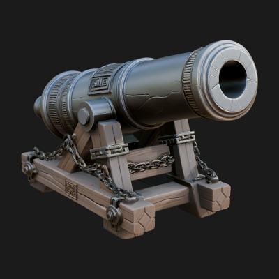 Chained Sledge Mortar Model Design 2 3D Print Model