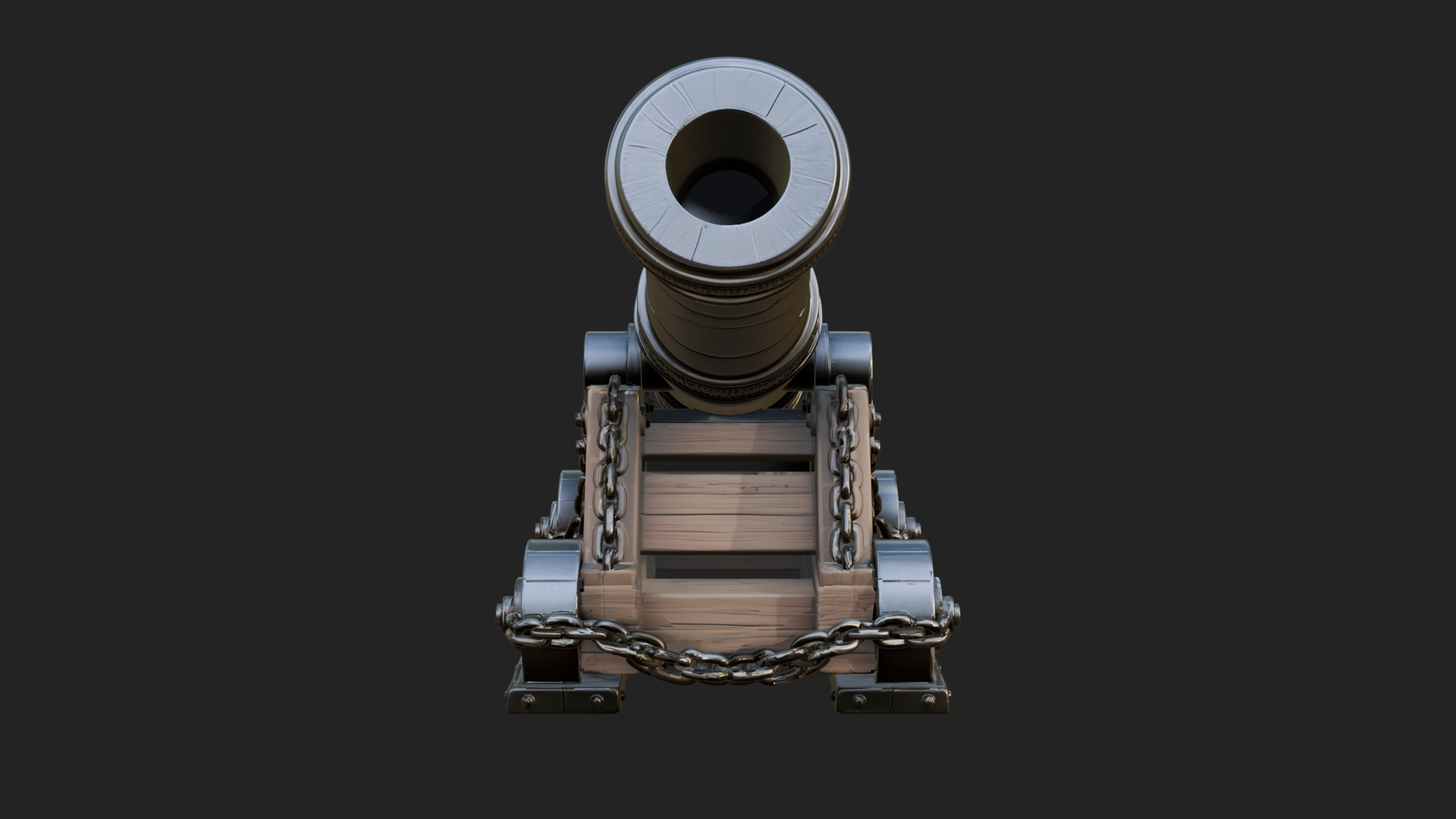 Chained Sledge Mortar Model Design 3 3D Print Model 3D Model