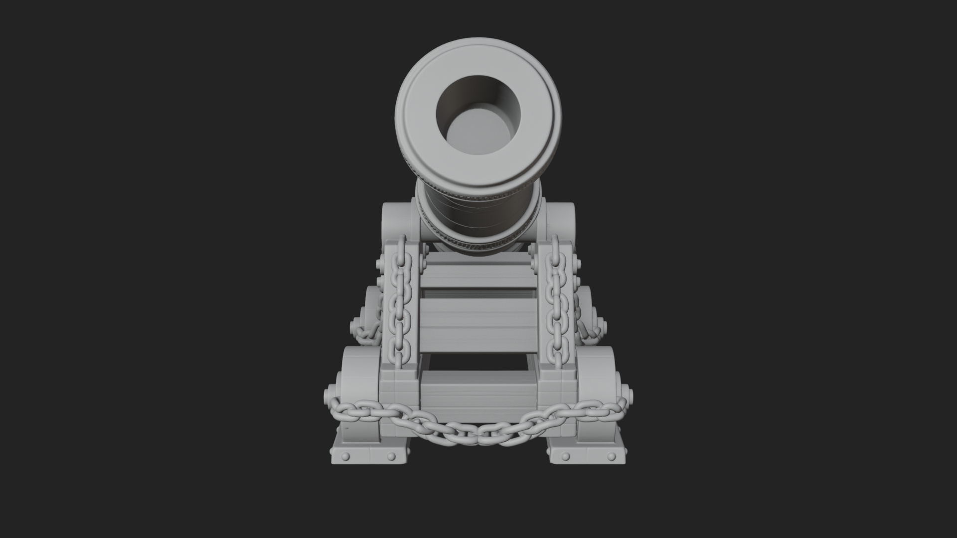 Chained Sledge Mortar Model Design 3 3D Print Model 3D Model