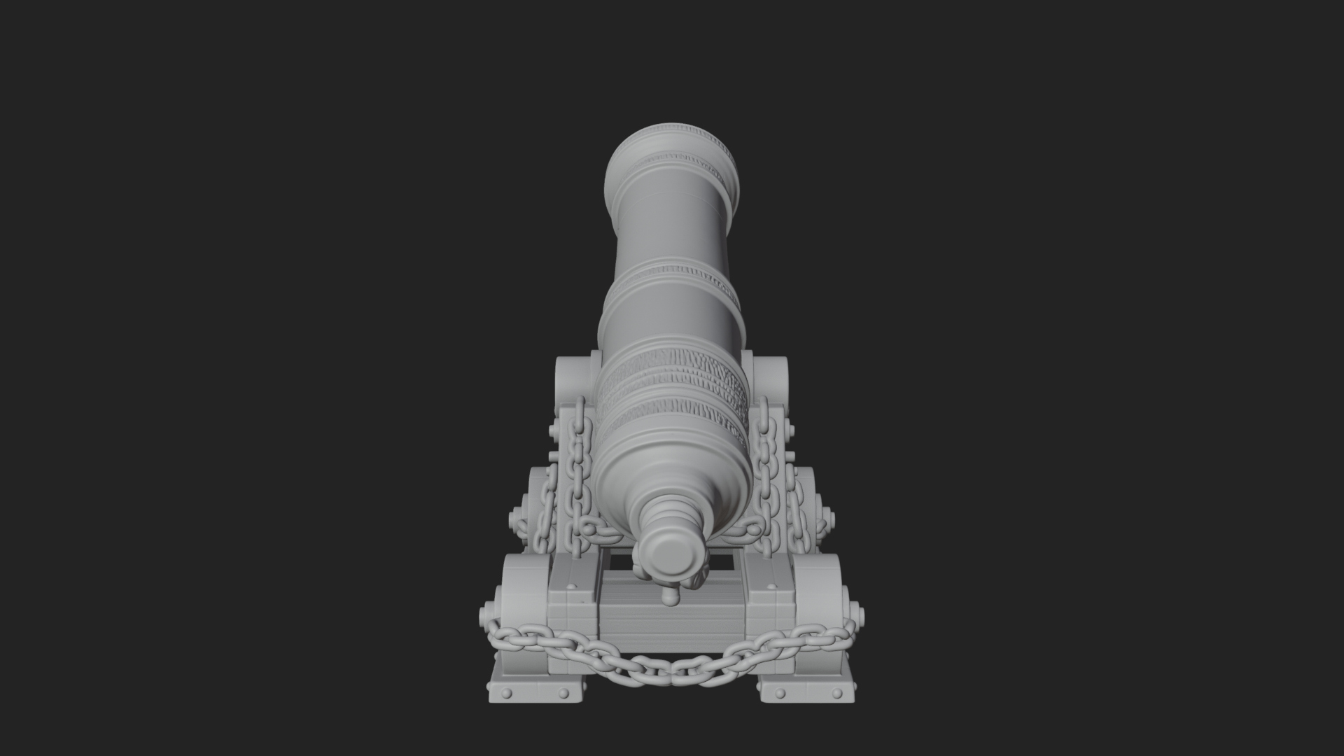Chained Sledge Mortar Model Design 3 3D Print Model 3D Model