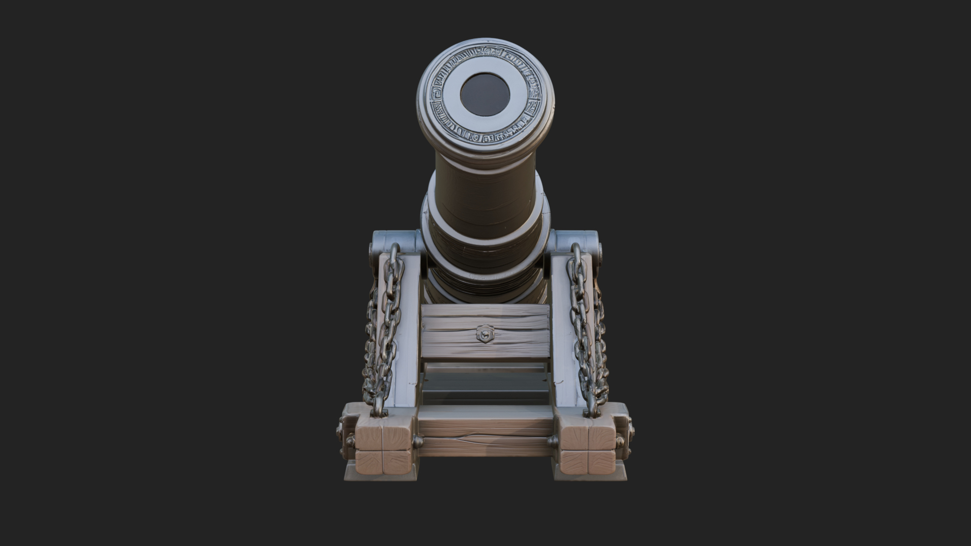 Chained Sledge Mortar Model Design 4 3D Print Model 3D Model