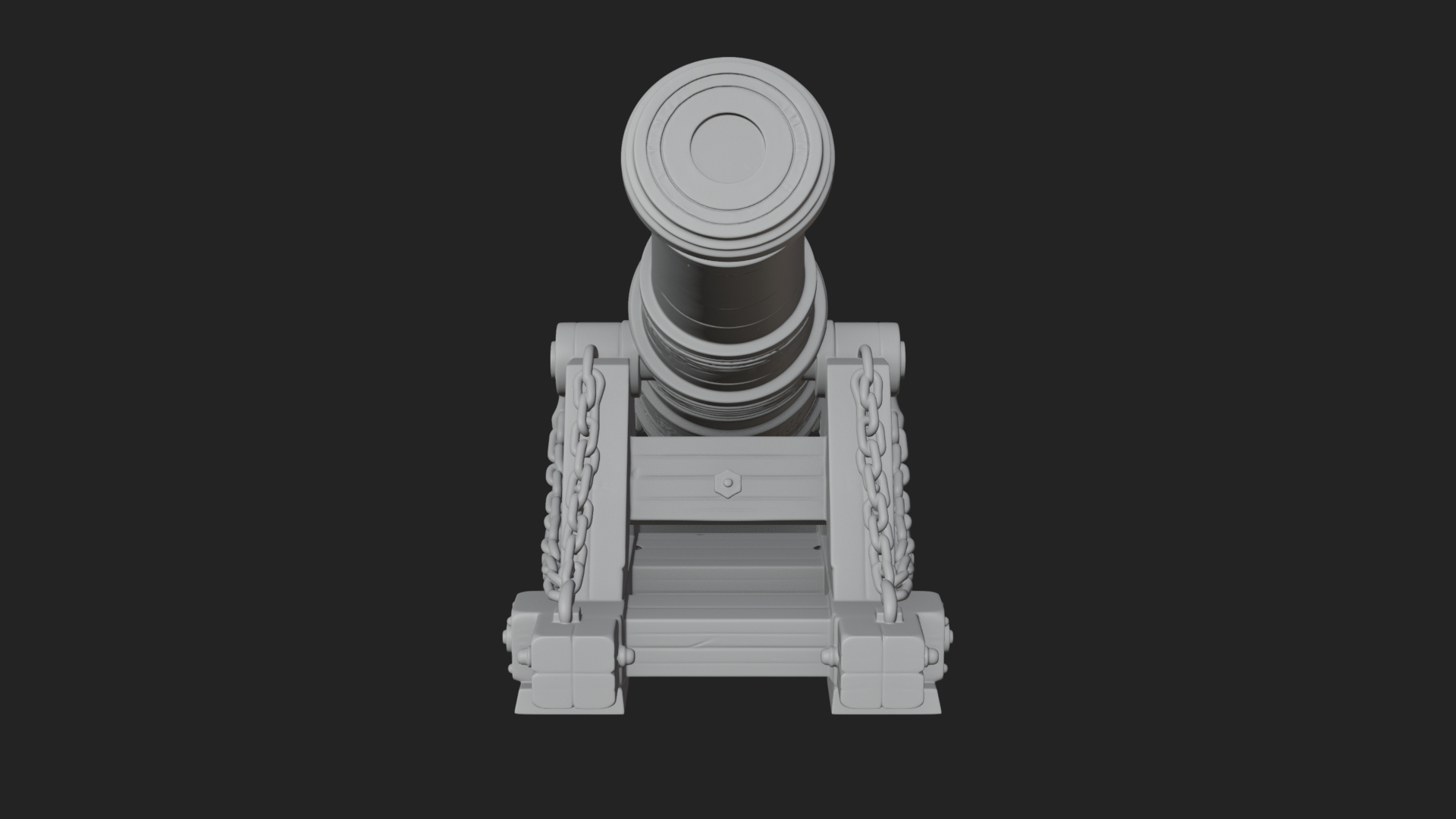 Chained Sledge Mortar Model Design 4 3D Print Model 3D Model