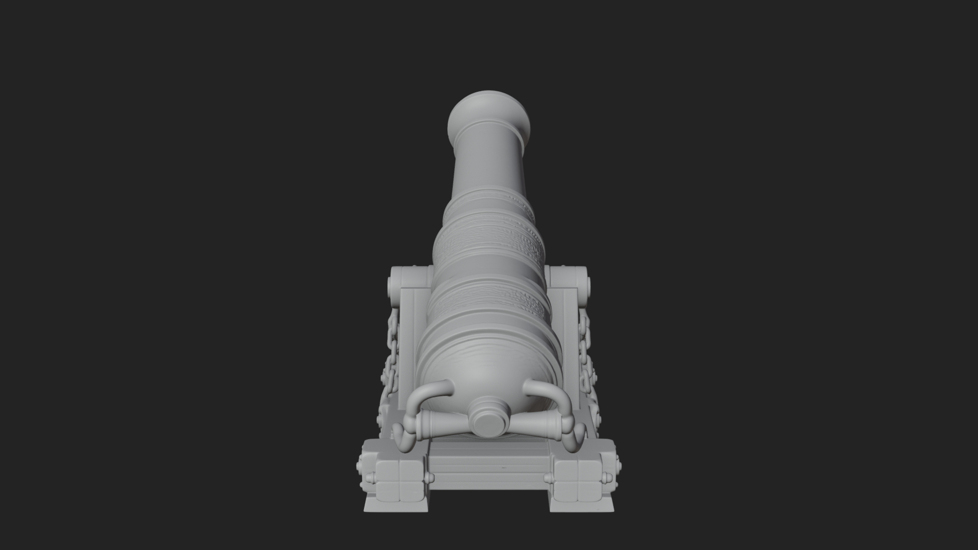 Chained Sledge Mortar Model Design 4 3D Print Model 3D Model