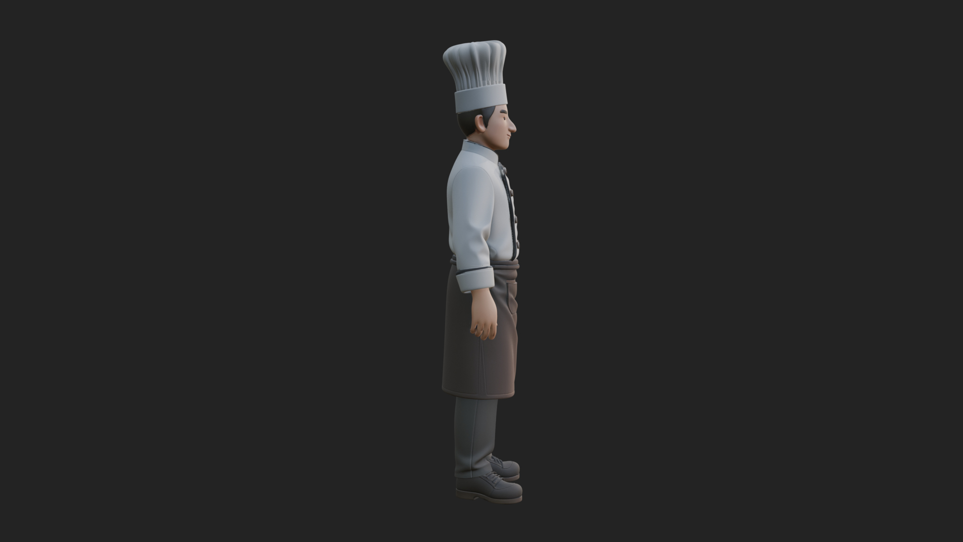 Chef Man Statue Design 7 3D Print Model 3D Model