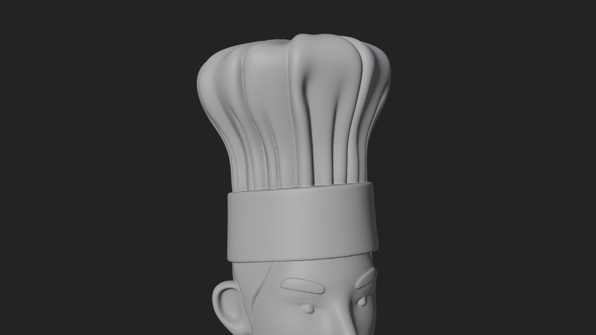 Chef Man Statue Design 7 3D Print Model 3D Model
