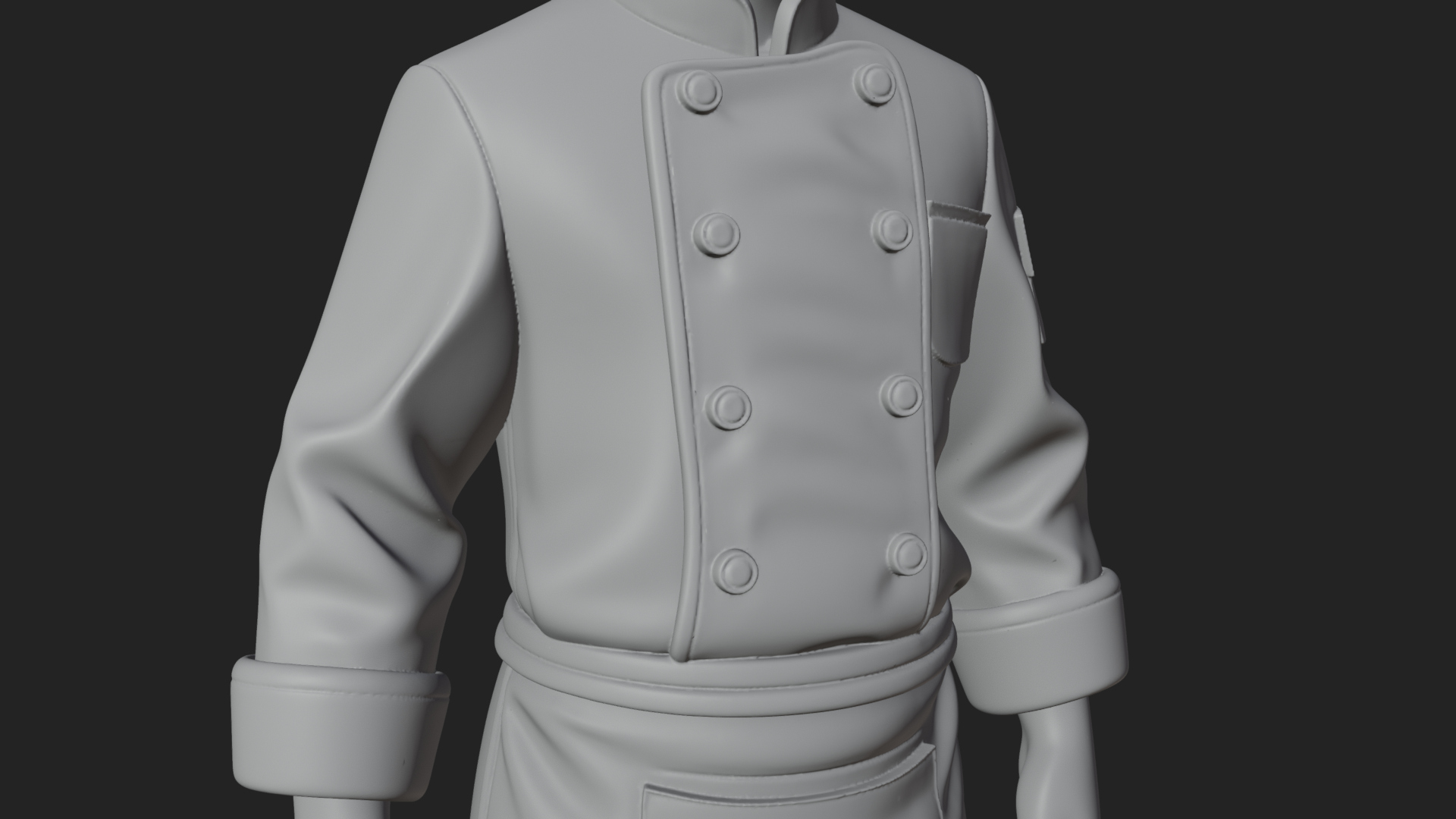 Chef Man Statue Design 7 3D Print Model 3D Model