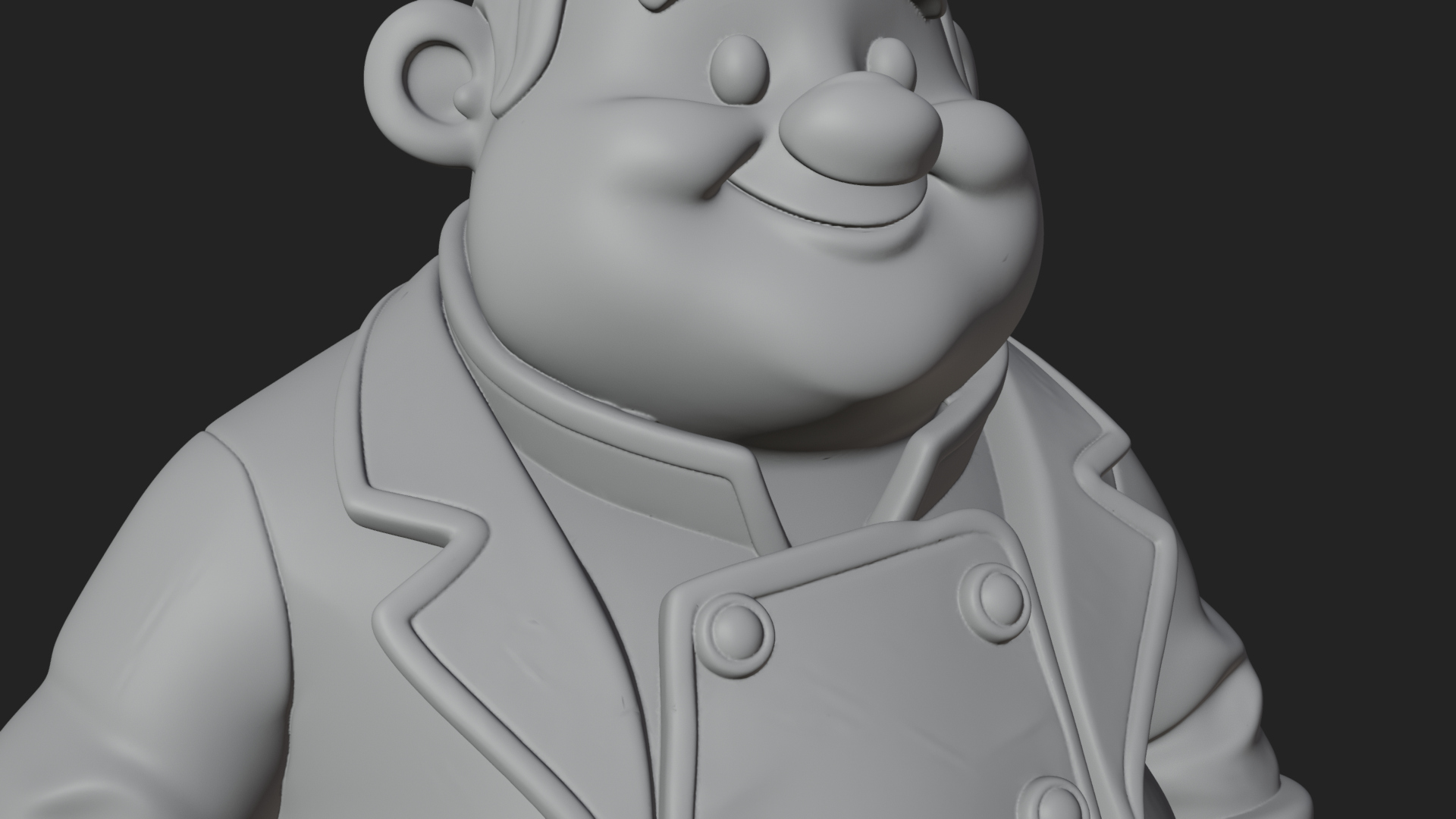 Chef Man Statue Design 8 3D Print Model 3D Model