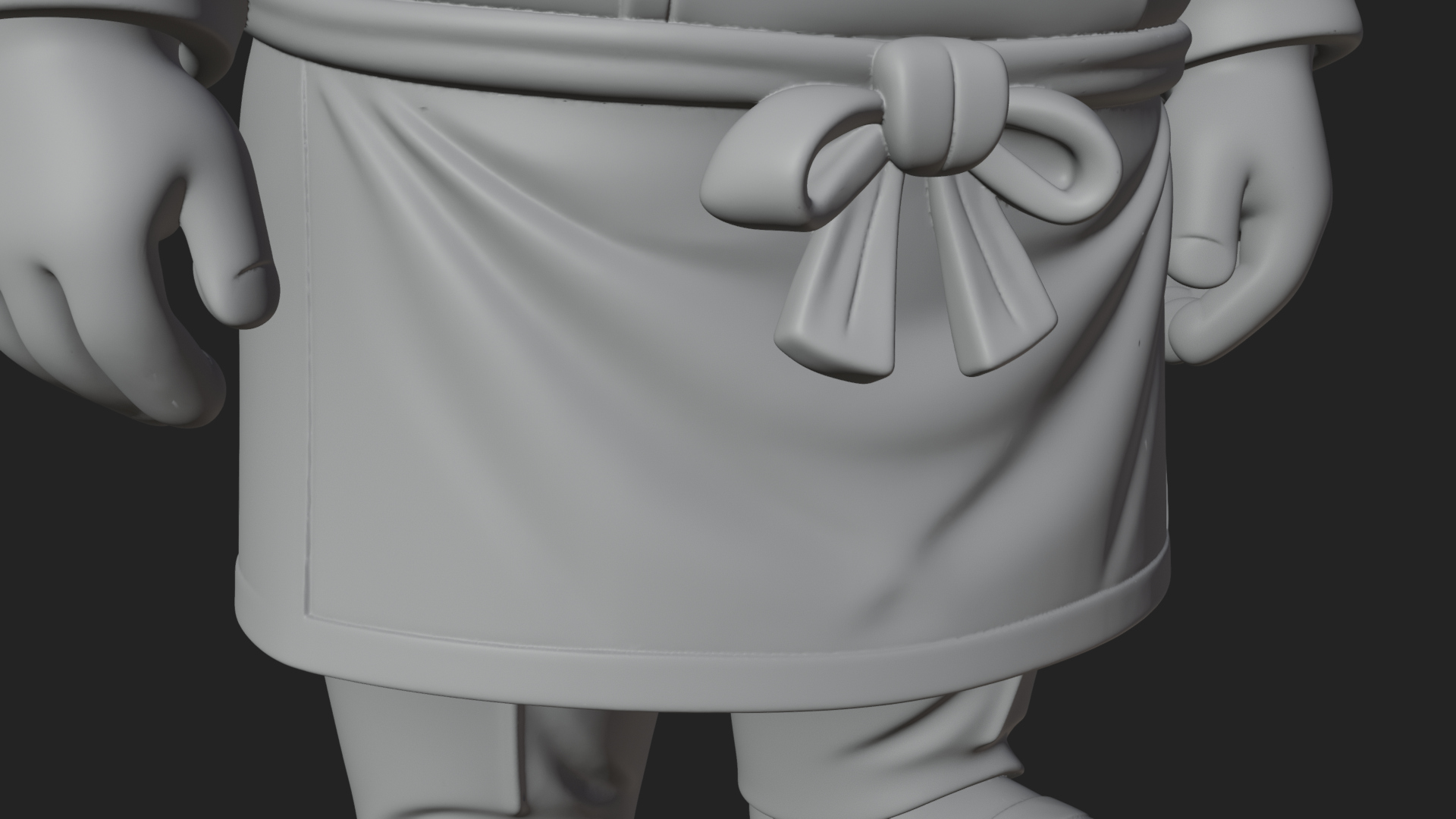 Chef Man Statue Design 9 3D Print Model 3D Model