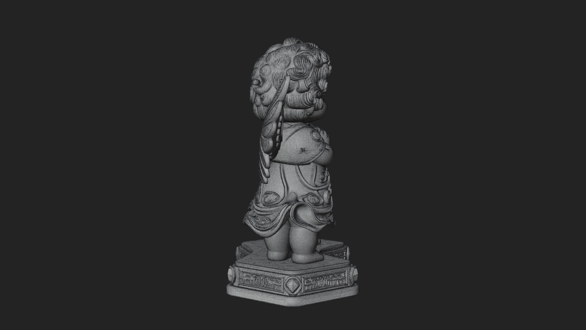 Cherub Angel Pair Statue Design 2 3D Print Model 3D Model