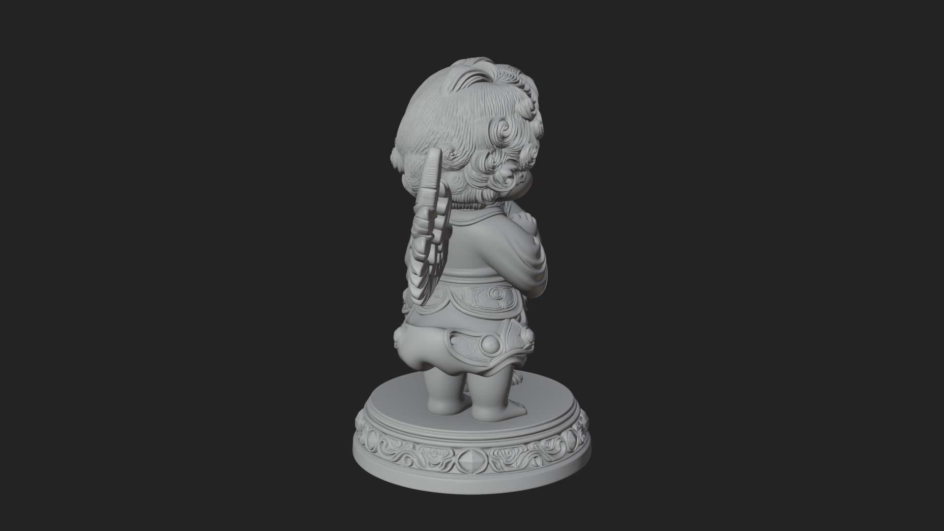 Cherub Angel Pair Statue Design 4 3D Print Model 3D Model