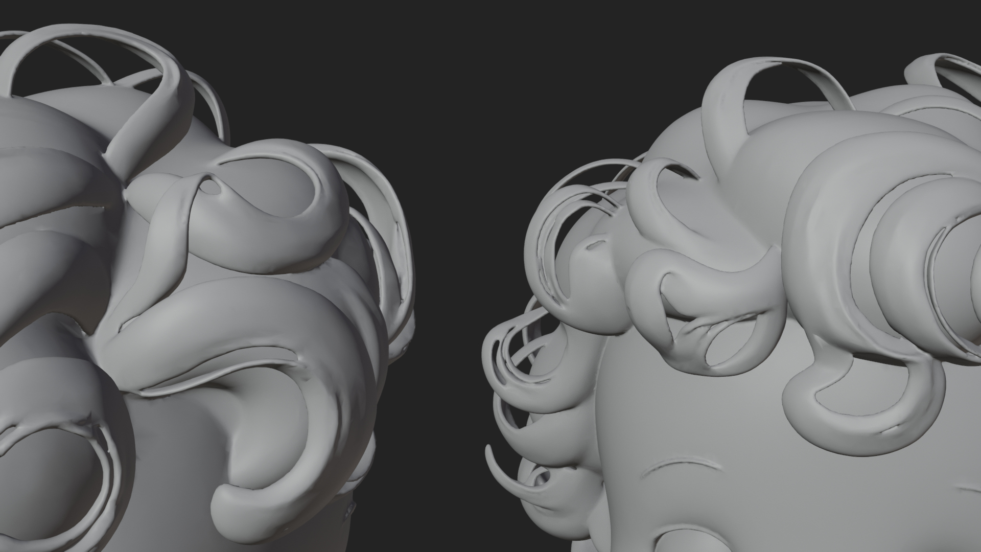 Cherub Pair with Heart Statue Design 1 3D Print Model 3D Model