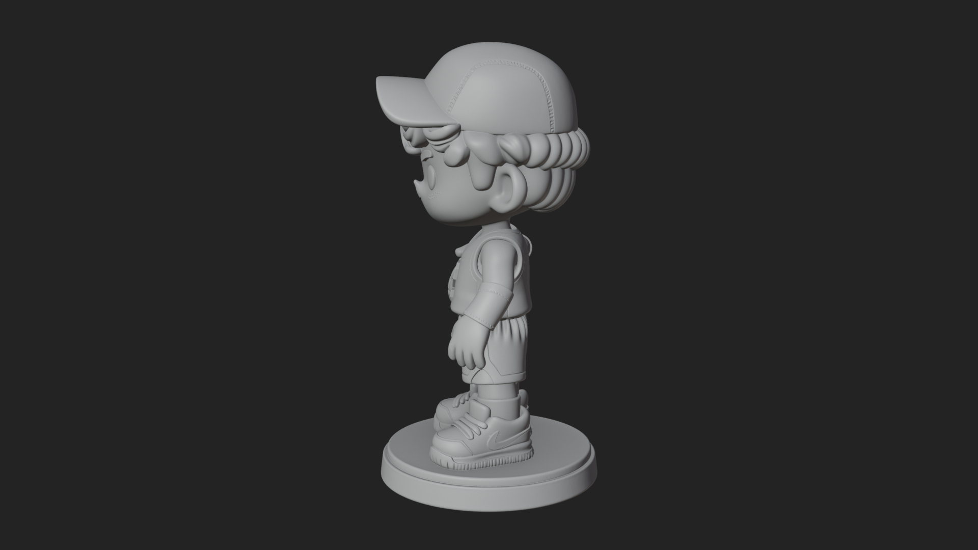 Chibi Basketball Boy Statue Design 3 3D Print Model 3D Model