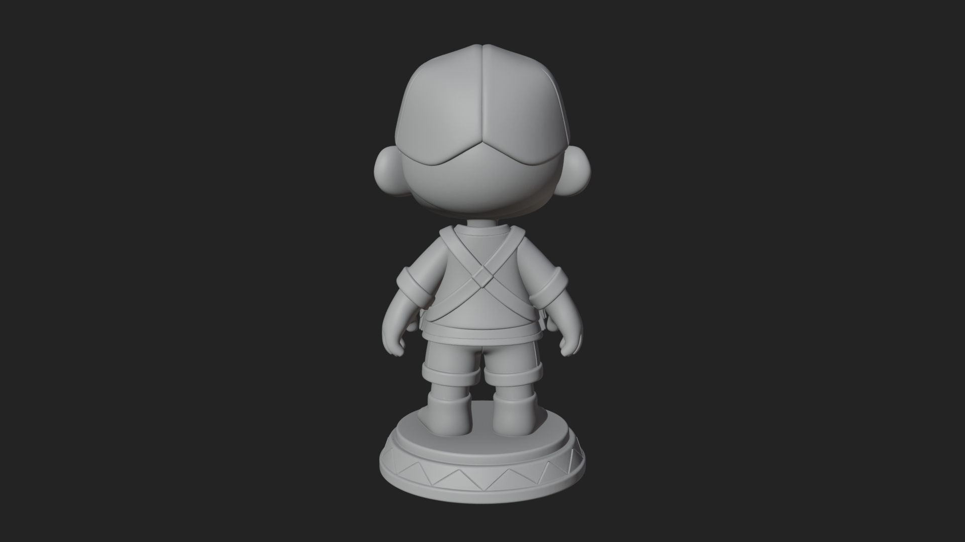 Chibi Camera Boy Statue Design 3 3D Print Model 3D Model