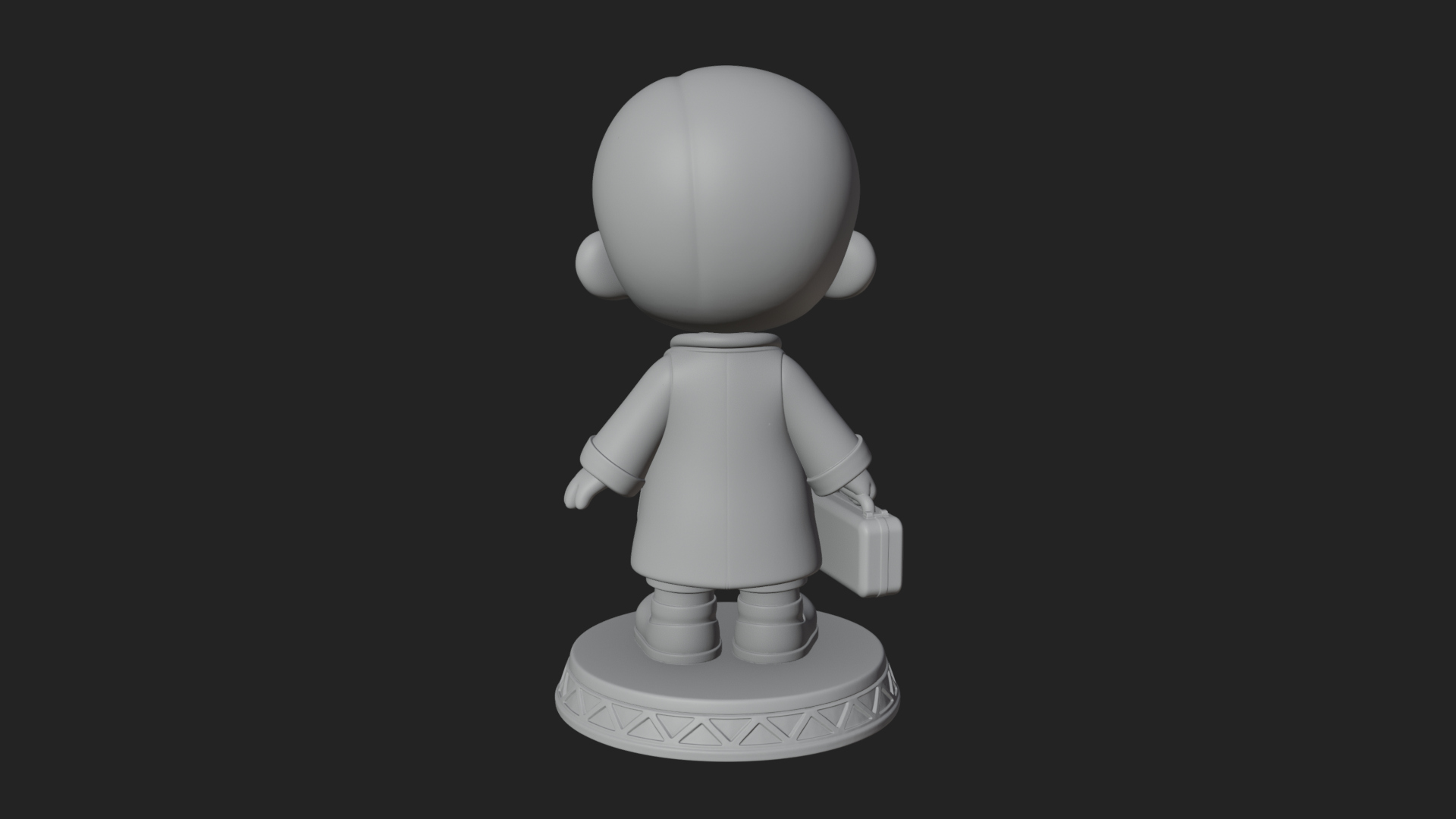 Chibi Doctor with Bag Statue Design 3 3D Print Model 3D Model
