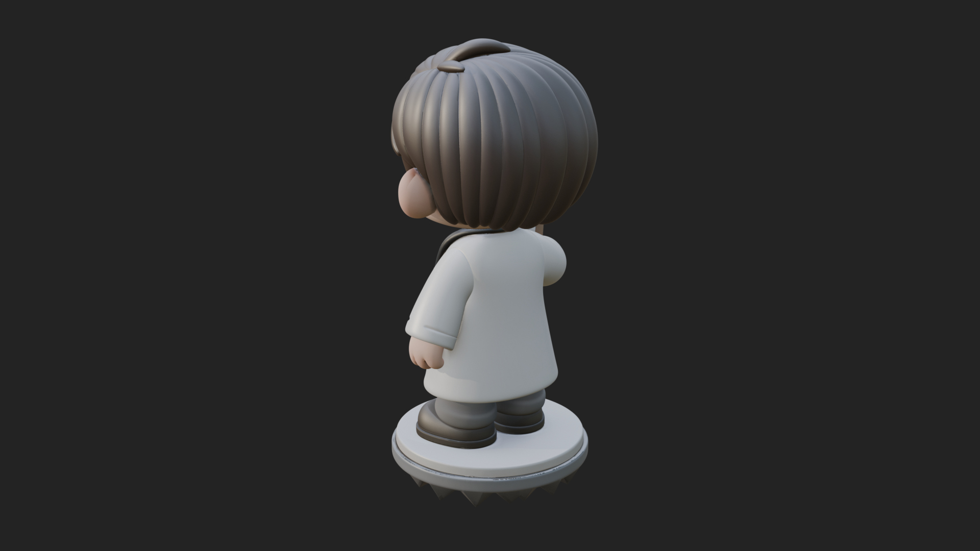 Chibi Doctor With Clipboard Statue Design 1 3D Print Model 3D Model