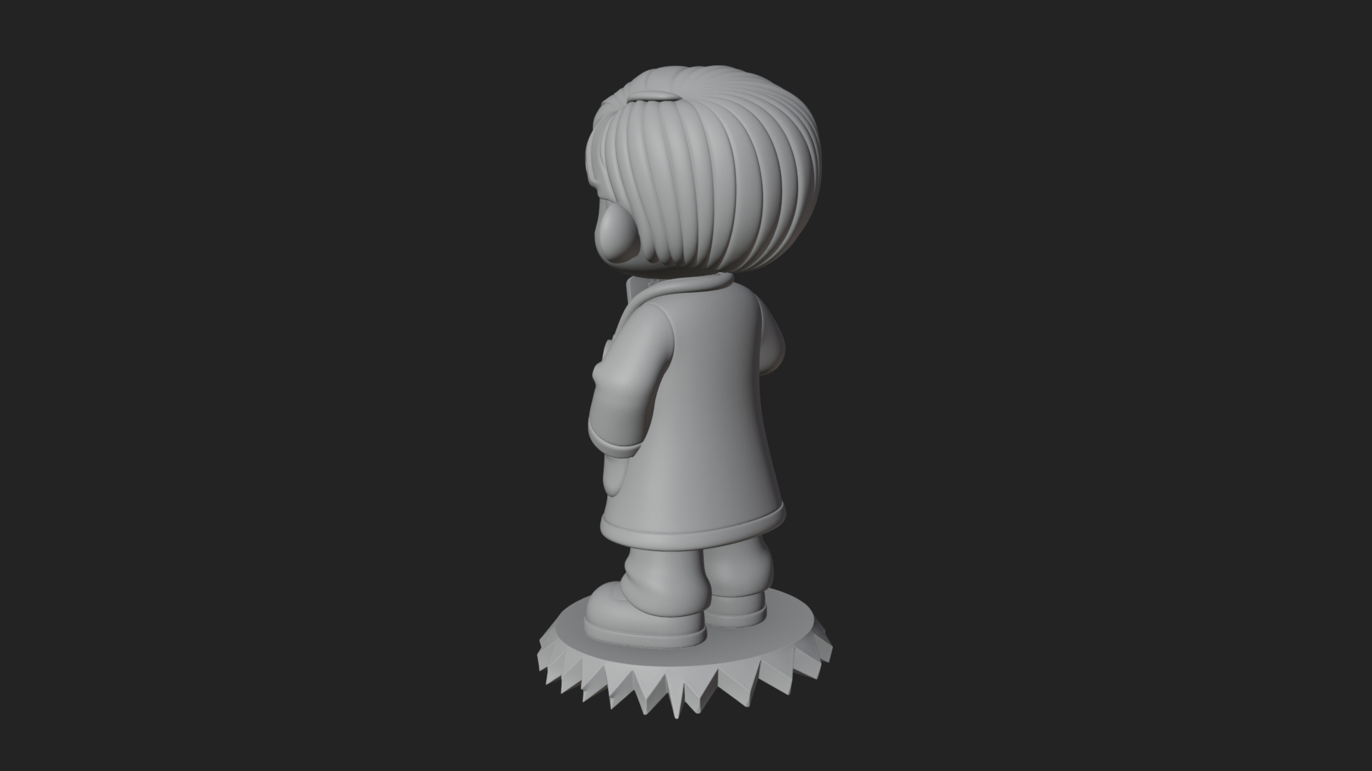 Chibi Doctor With Clipboard Statue Design 3 3D Print Model 3D Model