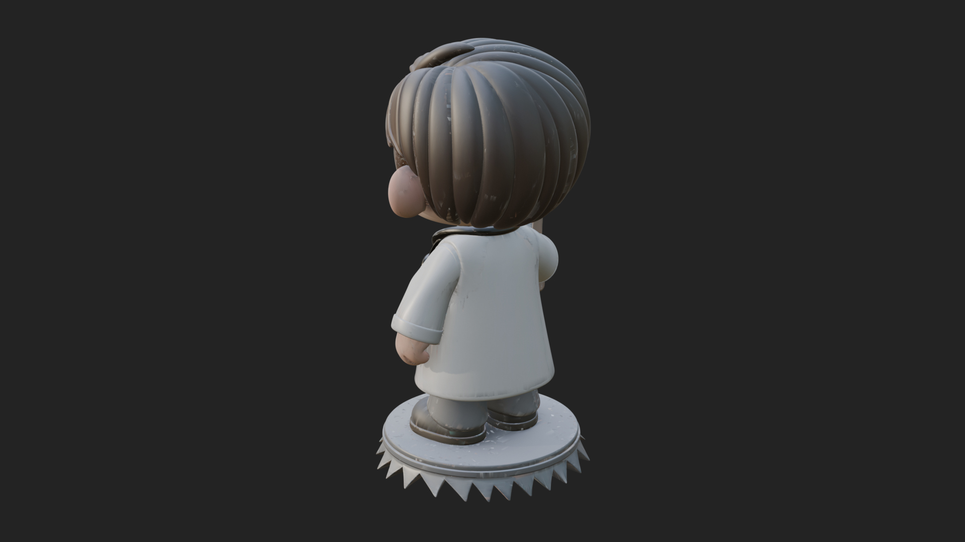 Chibi Doctor With Clipboard Statue Design 4 3D Print Model 3D Model