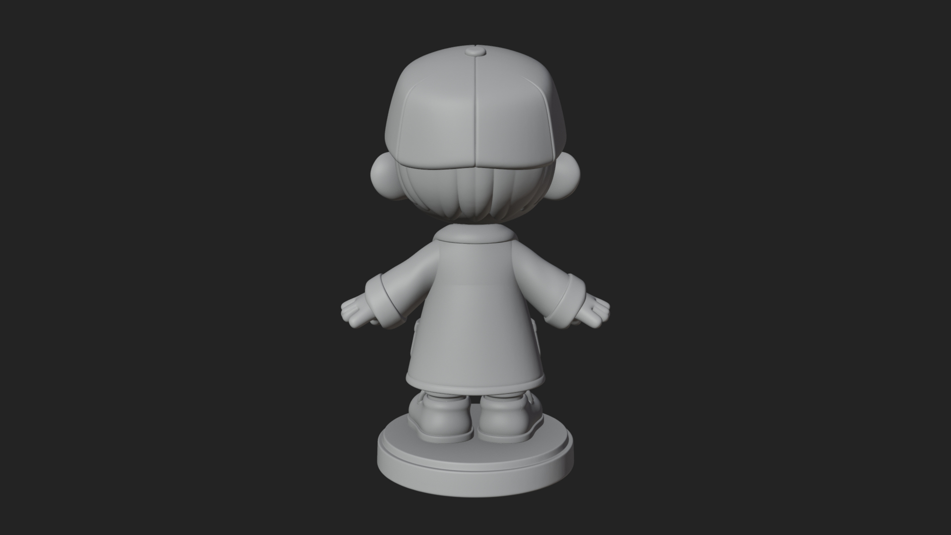 Chibi Lab Boy With Test Tubes Statue Design 3 3D Print Model 3D Model