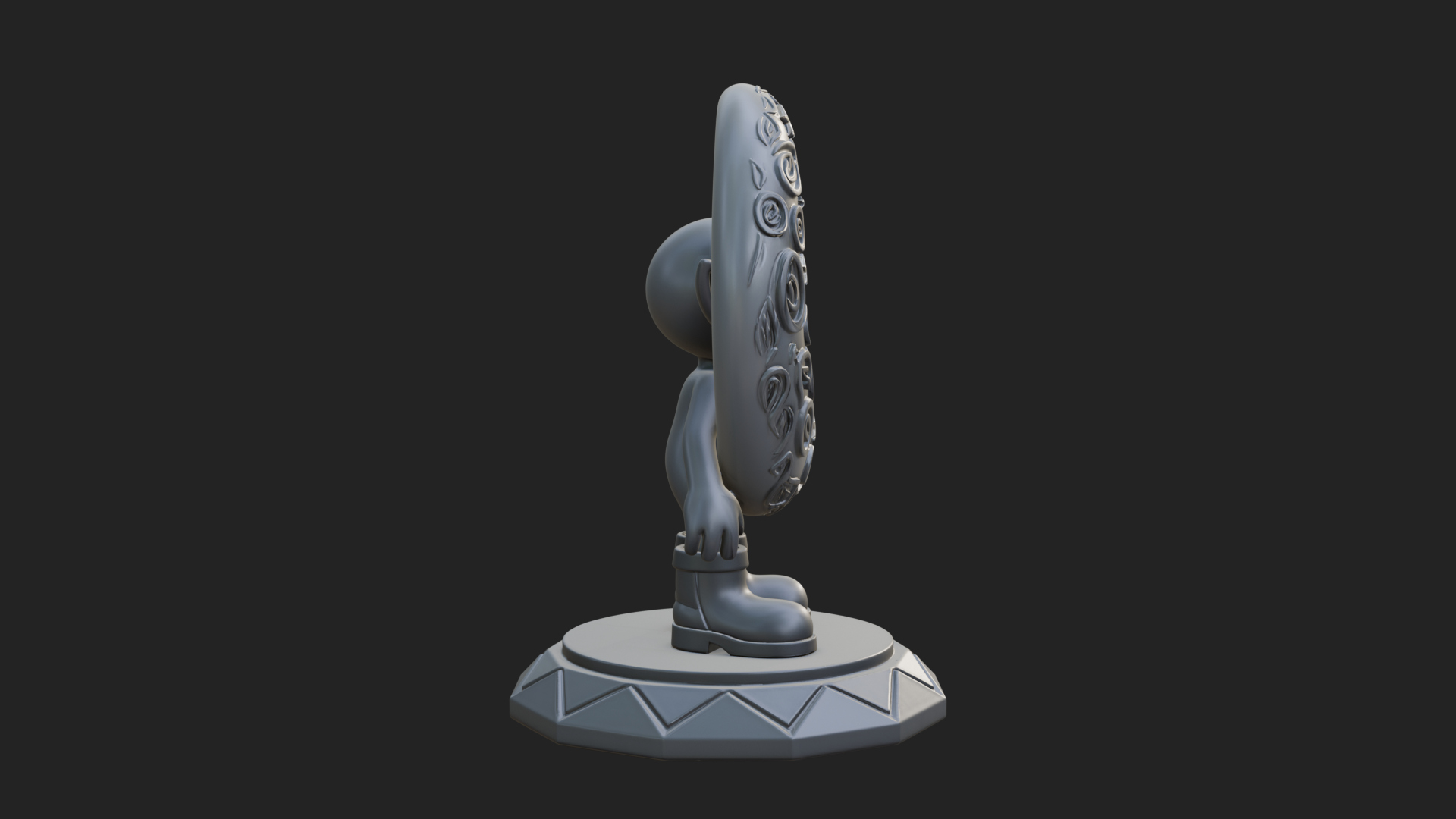 Chibi Moon Rider Statue Design 1 3D Print Model 3D Model