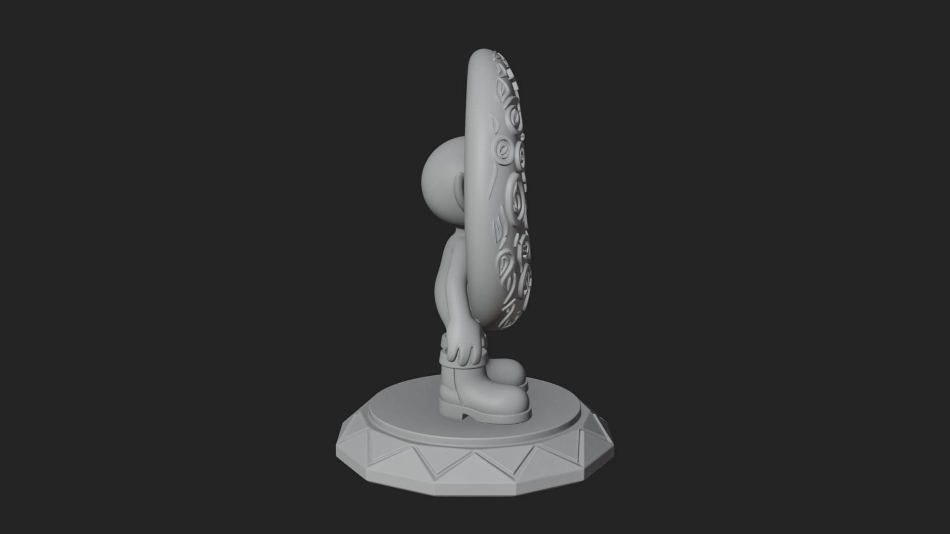 Chibi Moon Rider Statue Design 1 3D Print Model 3D Model
