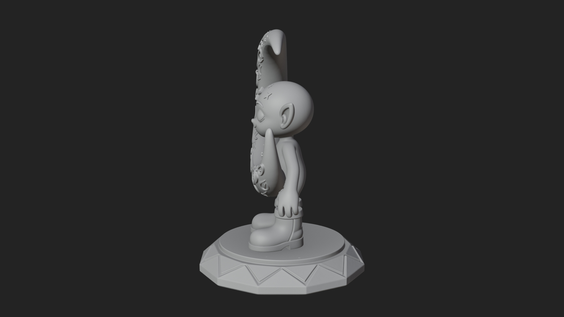 Chibi Moon Rider Statue Design 1 3D Print Model 3D Model