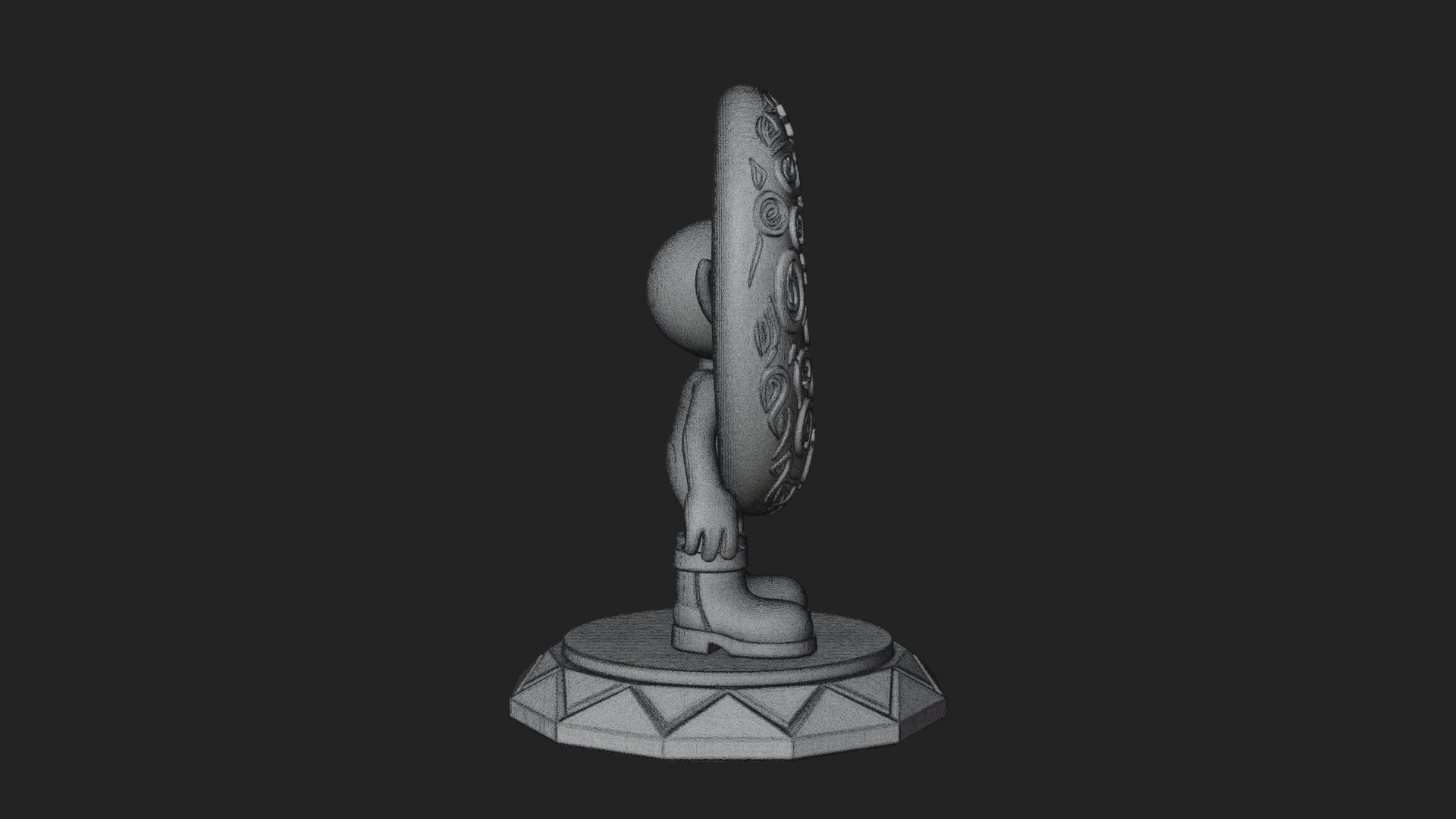 Chibi Moon Rider Statue Design 1 3D Print Model 3D Model