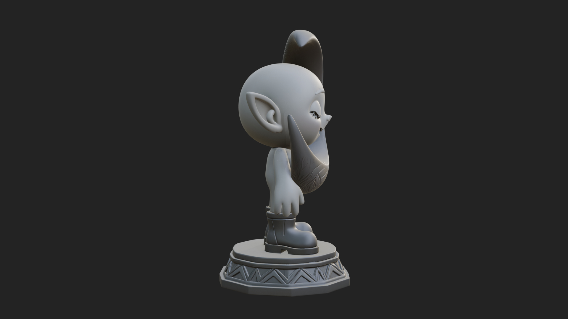 Chibi Moon Rider Statue Design 2 3D Print Model 3D Model