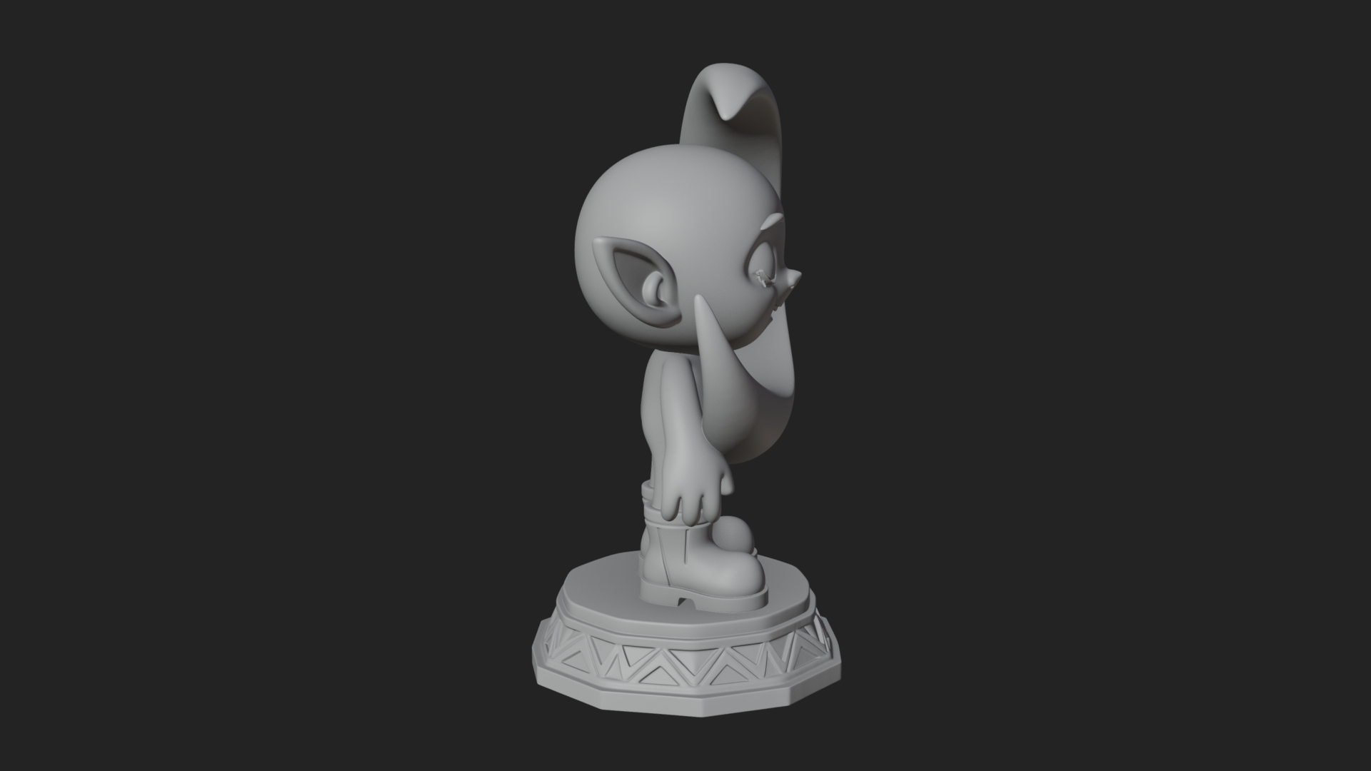 Chibi Moon Rider Statue Design 2 3D Print Model 3D Model
