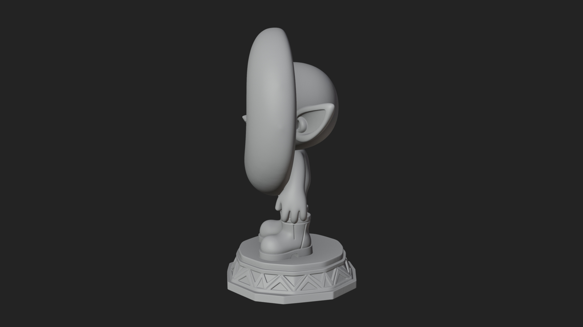 Chibi Moon Rider Statue Design 2 3D Print Model 3D Model