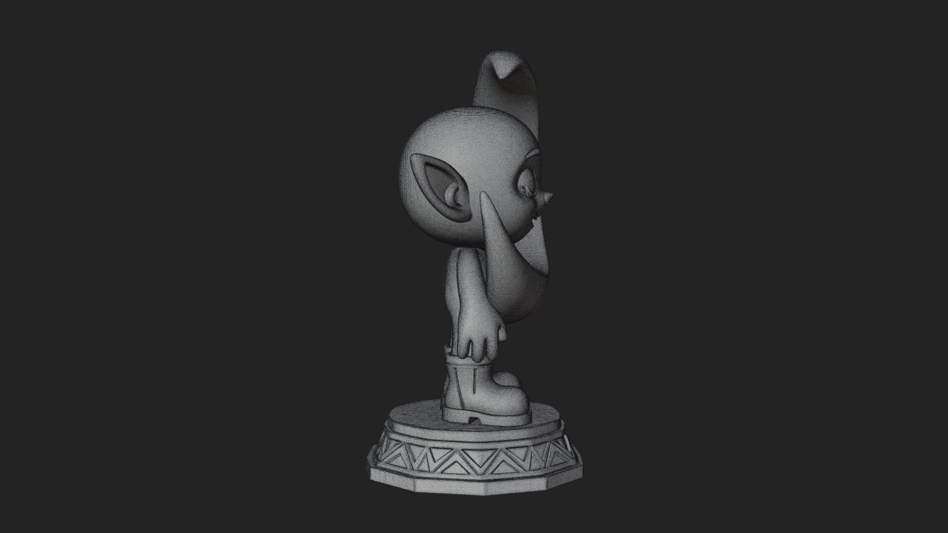 Chibi Moon Rider Statue Design 2 3D Print Model 3D Model