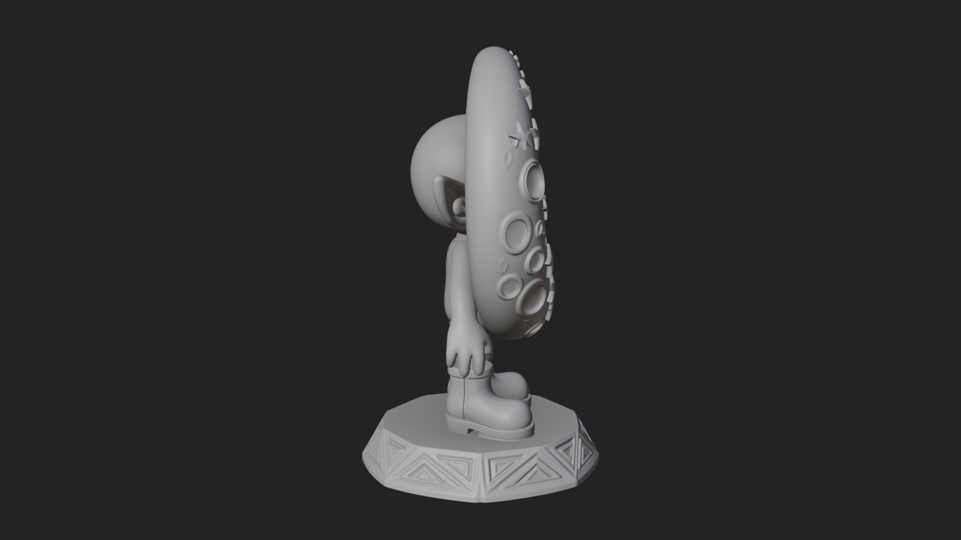 Chibi Moon Rider Statue Design 3 3D Print Model 3D Model