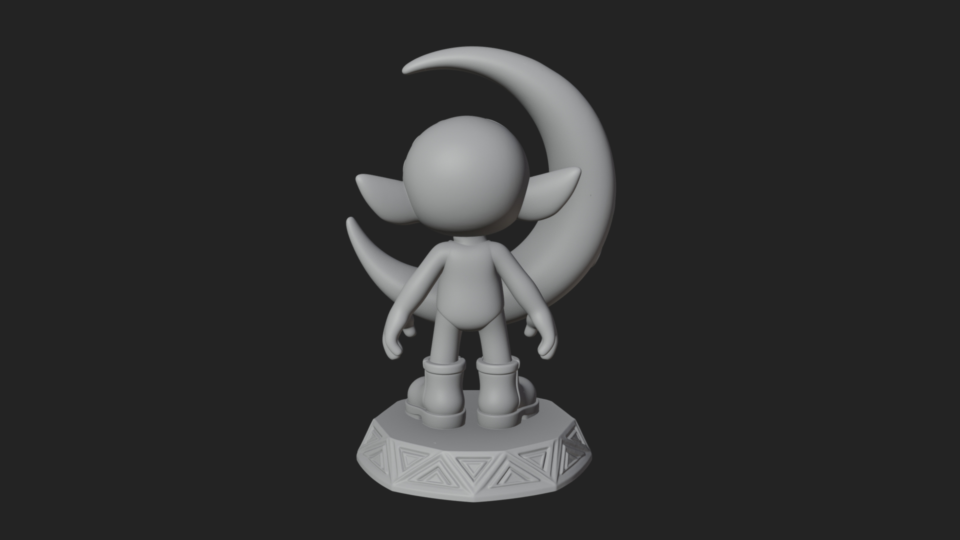 Chibi Moon Rider Statue Design 3 3D Print Model 3D Model