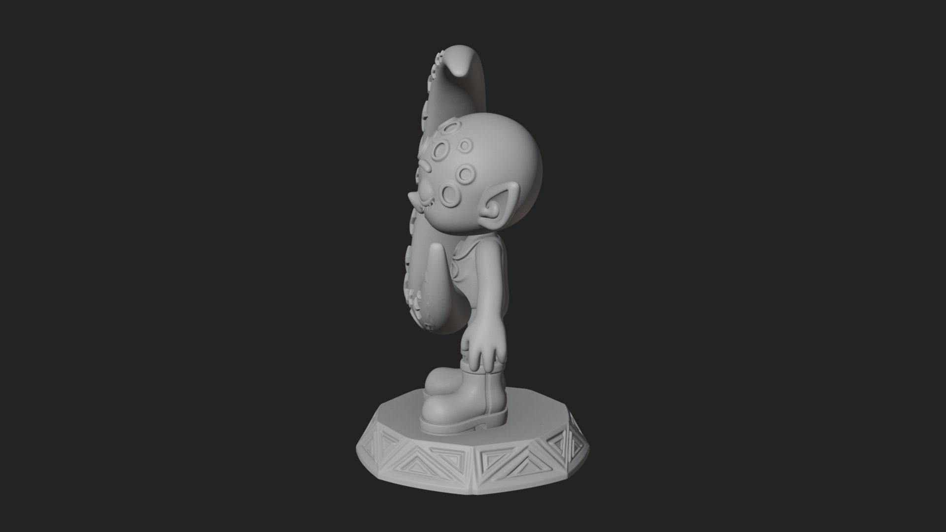 Chibi Moon Rider Statue Design 3 3D Print Model 3D Model