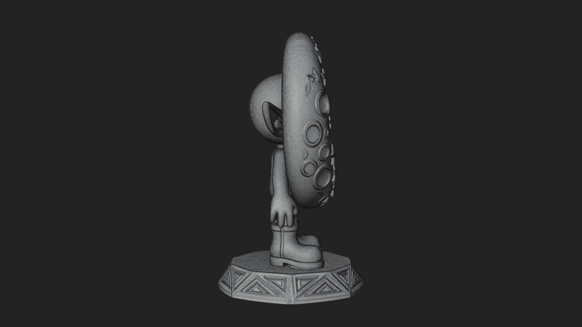 Chibi Moon Rider Statue Design 3 3D Print Model 3D Model