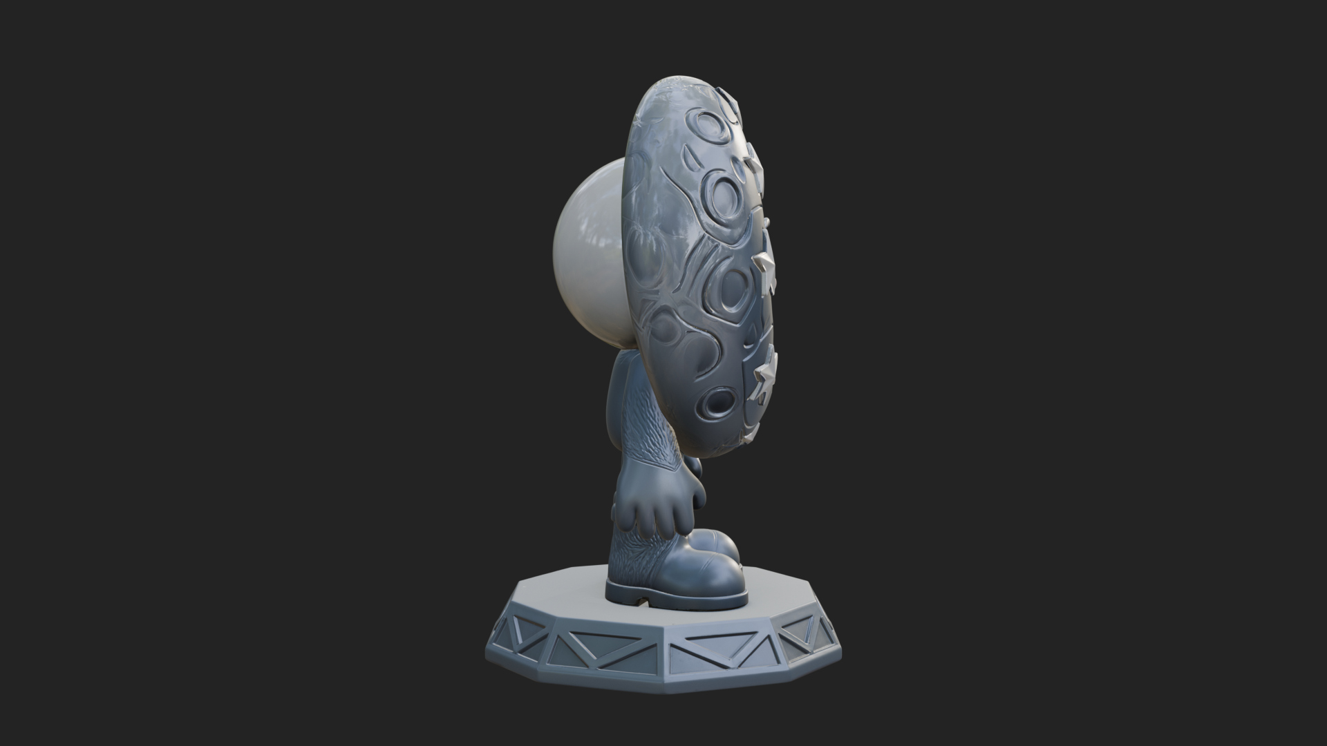 Chibi Moon Rider Statue Design 4 3D Print Model 3D Model