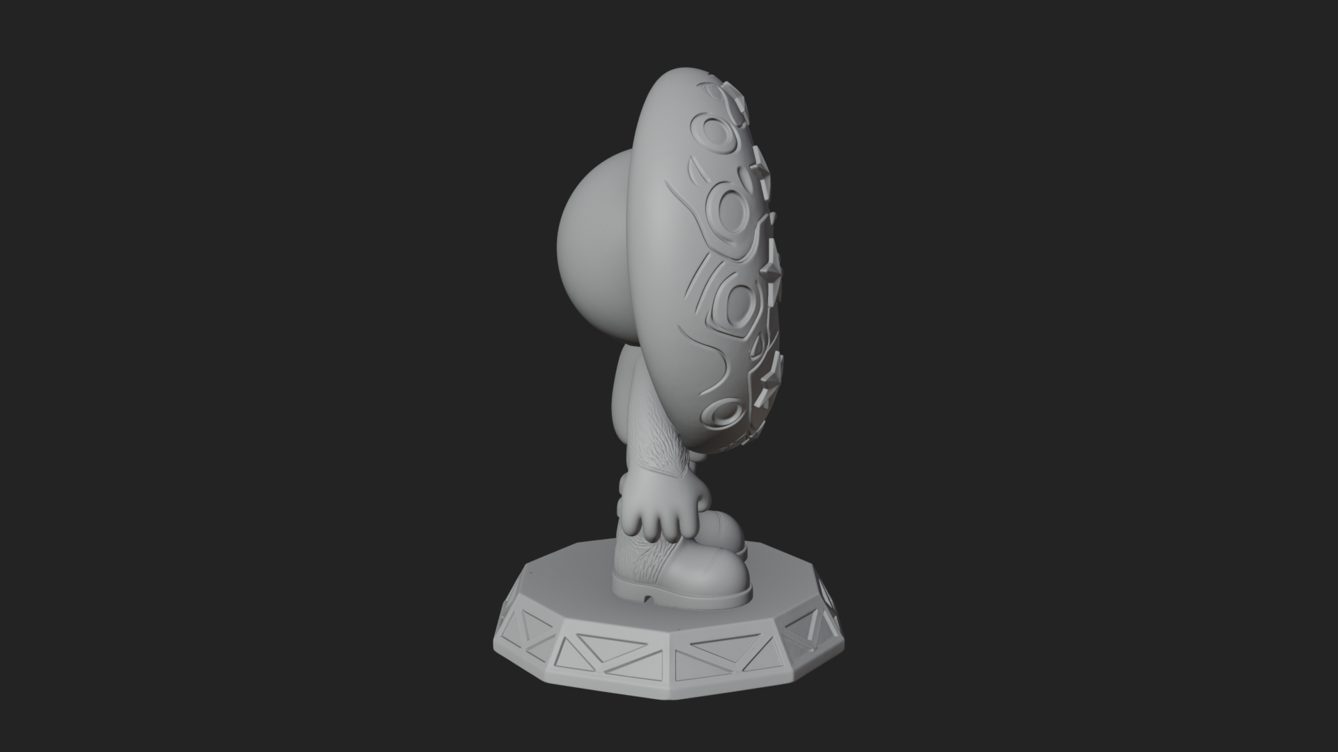 Chibi Moon Rider Statue Design 4 3D Print Model 3D Model