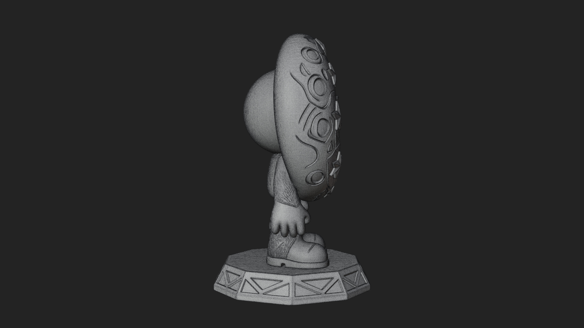 Chibi Moon Rider Statue Design 4 3D Print Model 3D Model