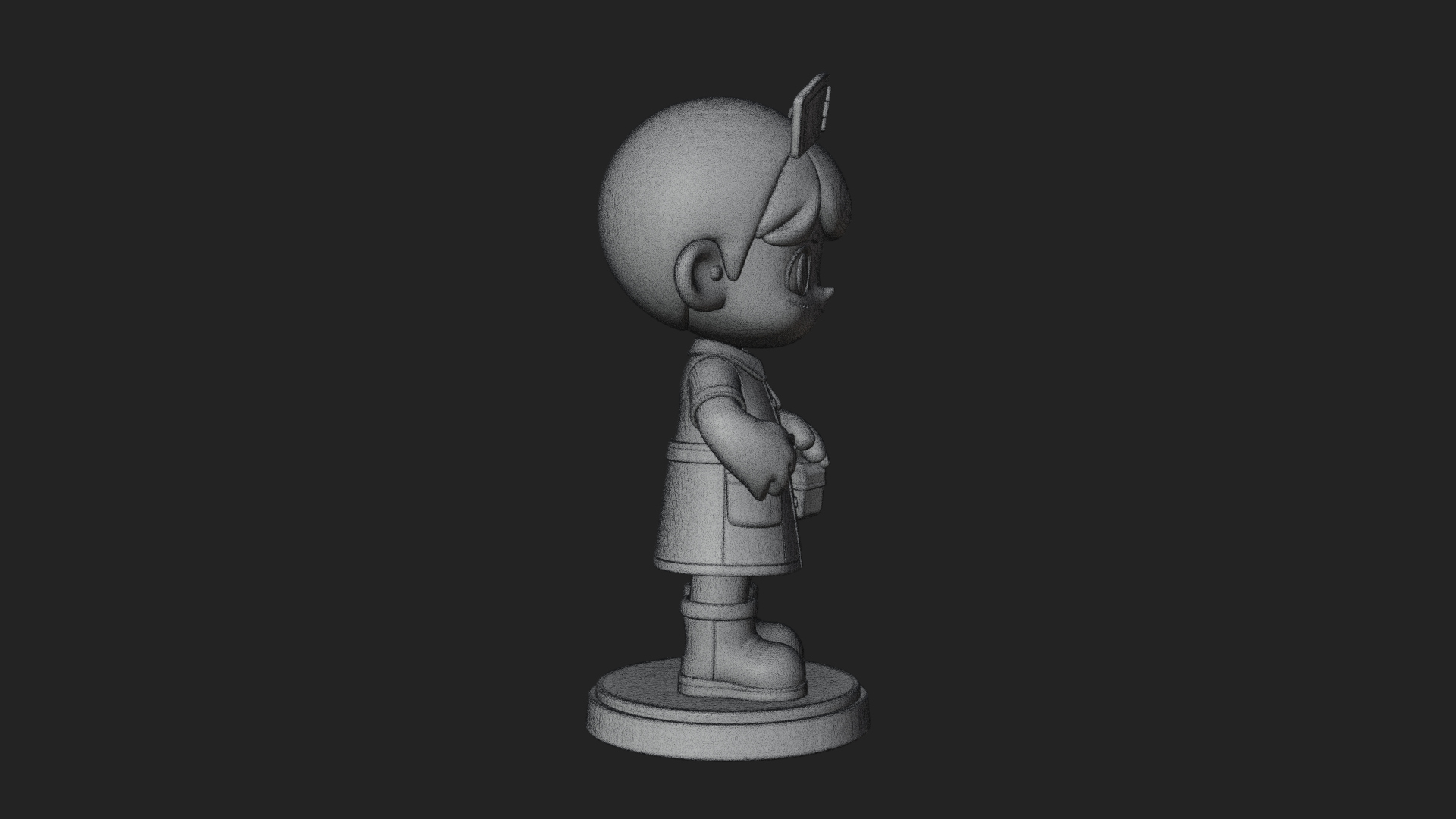 Chibi Nurse Girl Statue Design 1 3D Print Model 3D Model