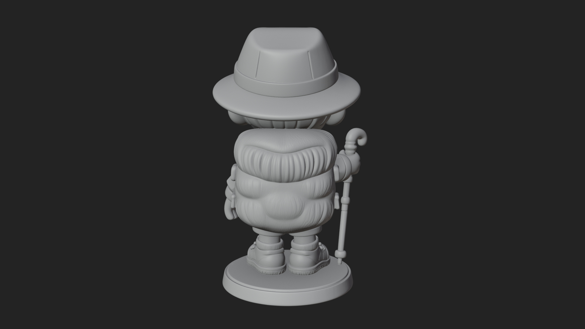 Chibi Safari Explorer Statue Design 7 3D Print Model 3D Model