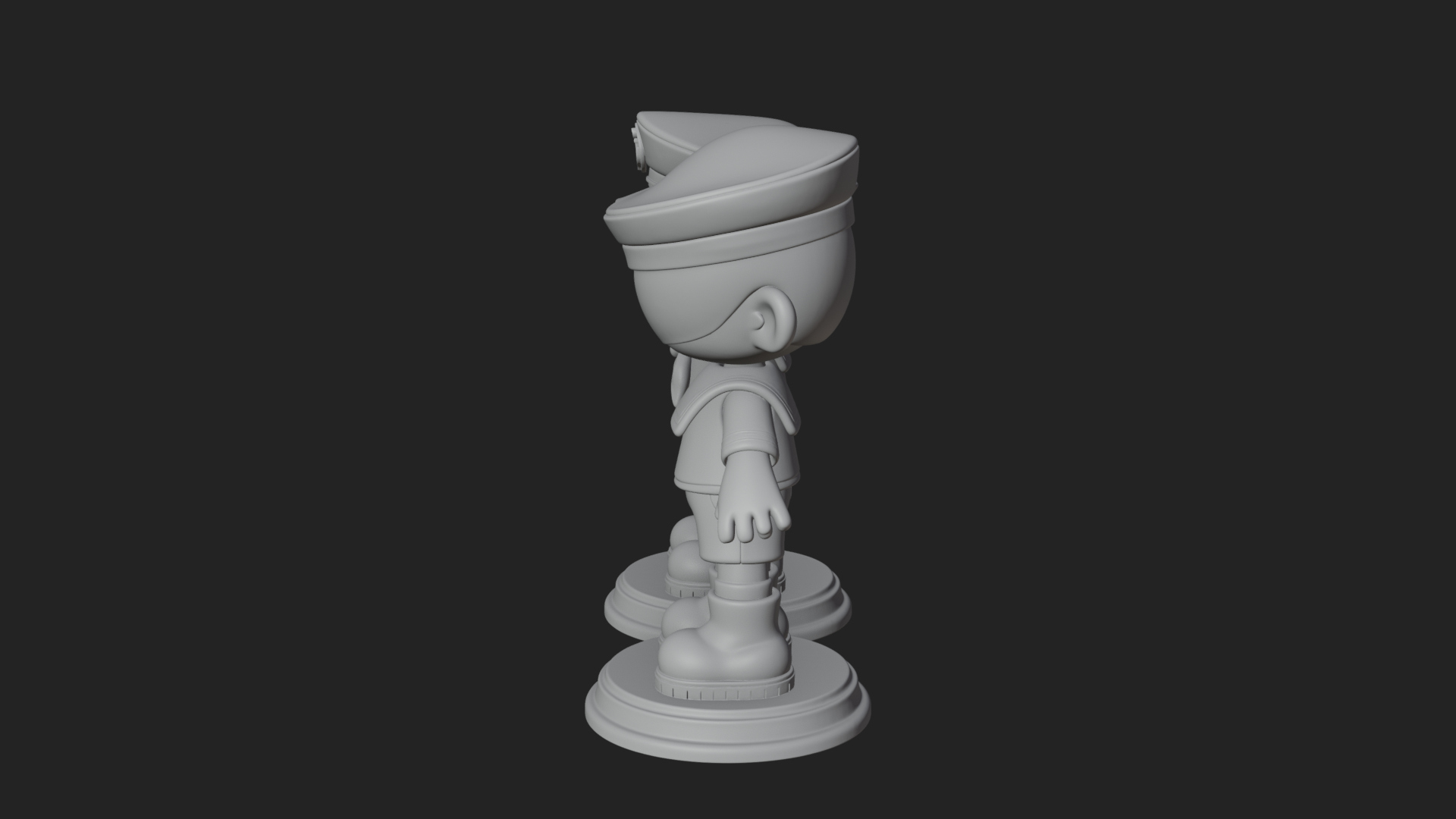 Chibi Sailor Boy Statue Design 1 3D Print Model 3D Model