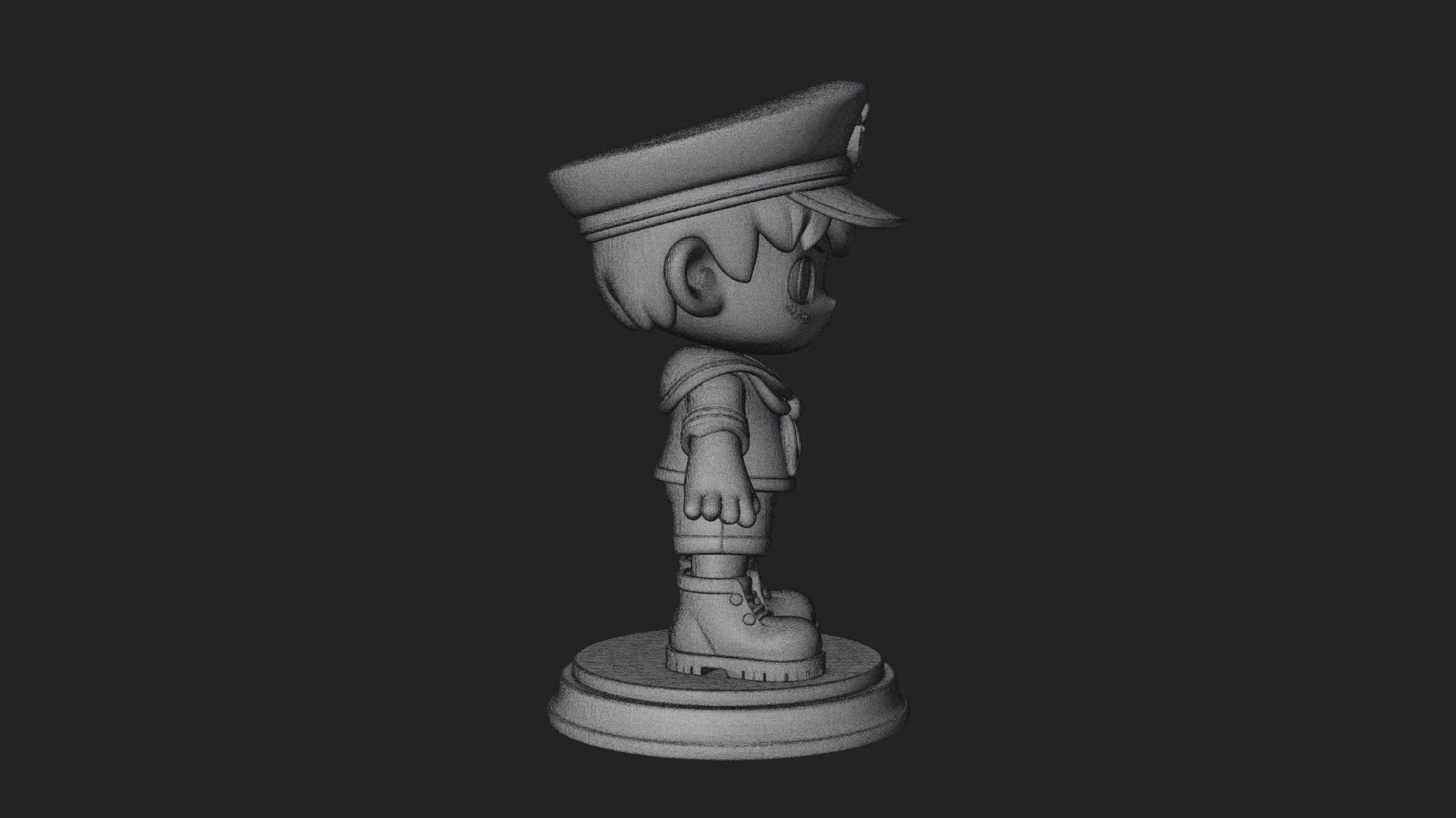 Chibi Sailor Boy Statue Design 3 3D Print Model 3D Model