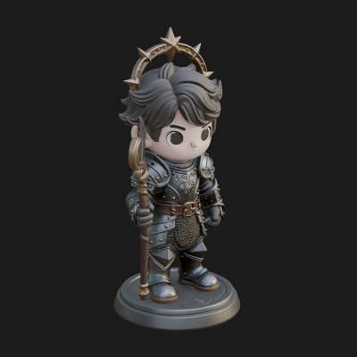 Chibi Star Crown Prince Statue Design 1 3D Print Model