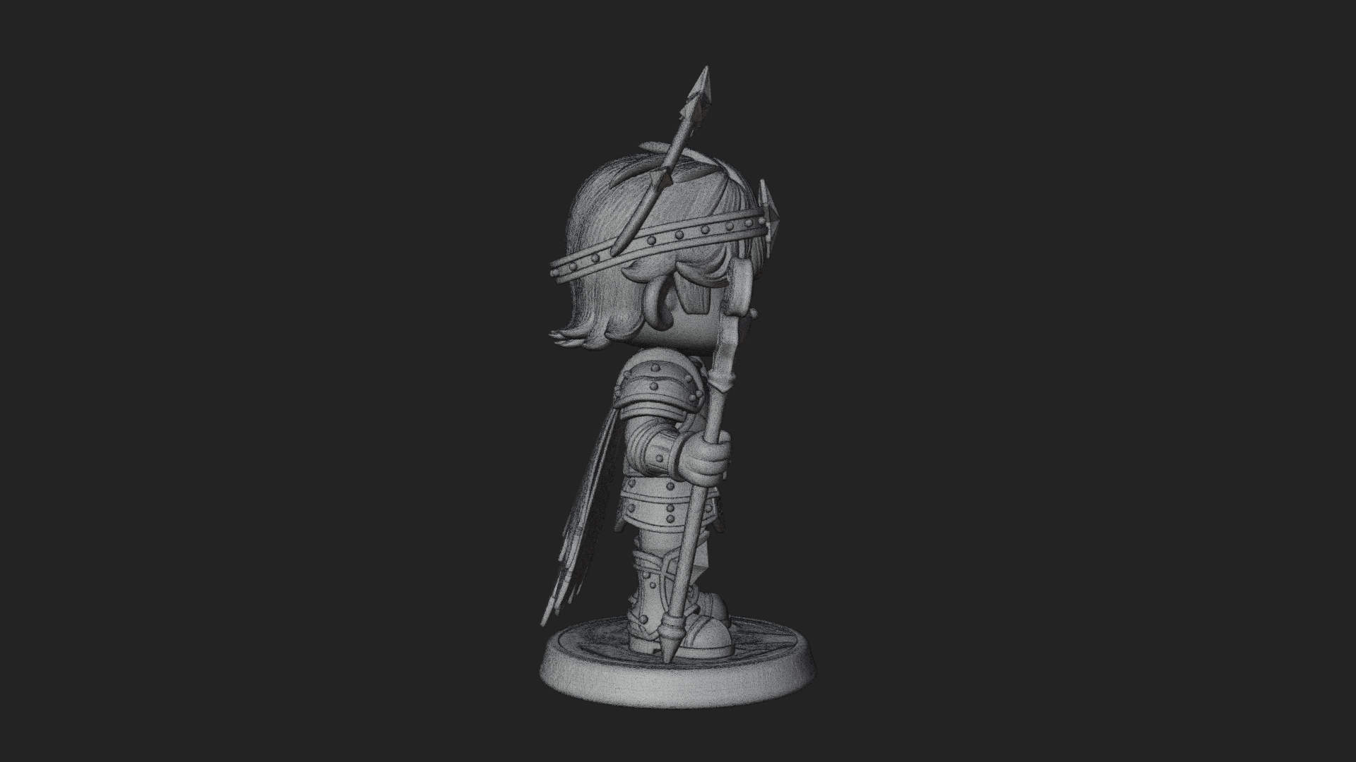 Chibi Star Crown Prince Statue Design 2 3D Print Model 3D Model