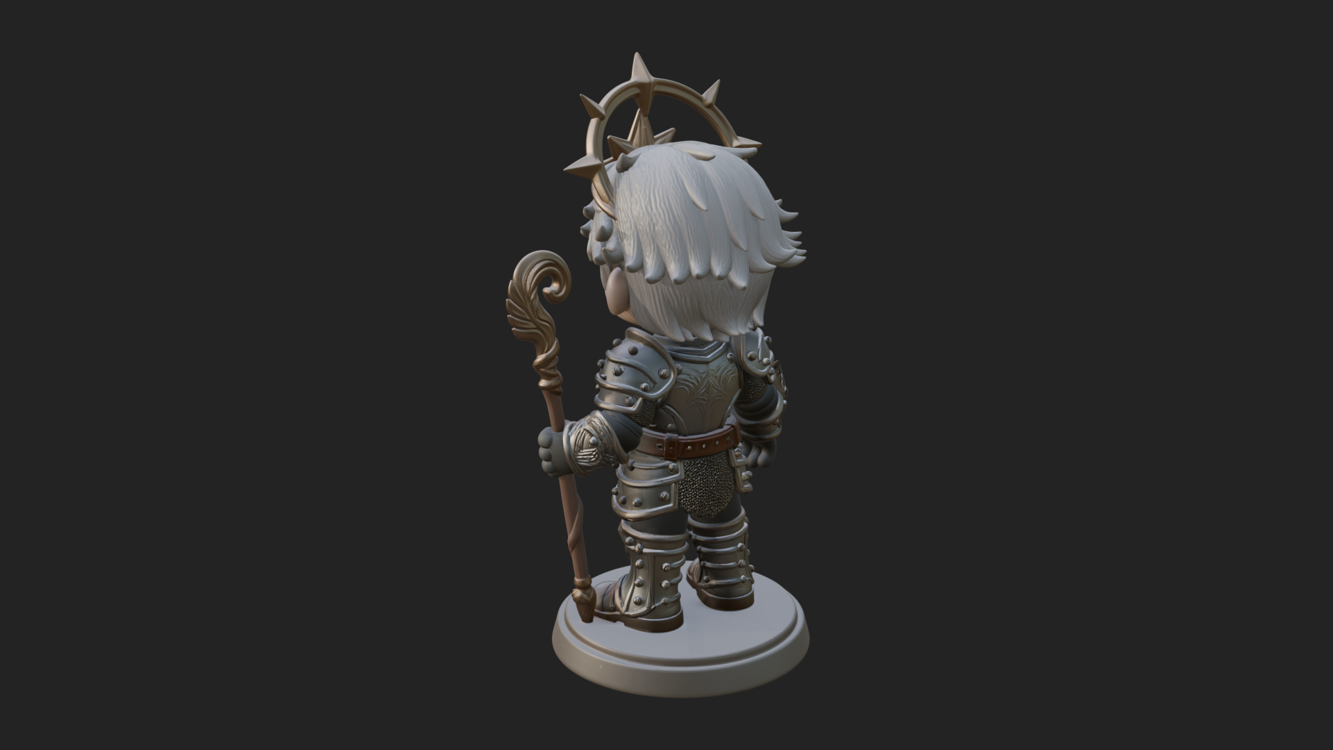 Chibi Star Crown Prince Statue Design 3 3D Print Model 3D Model