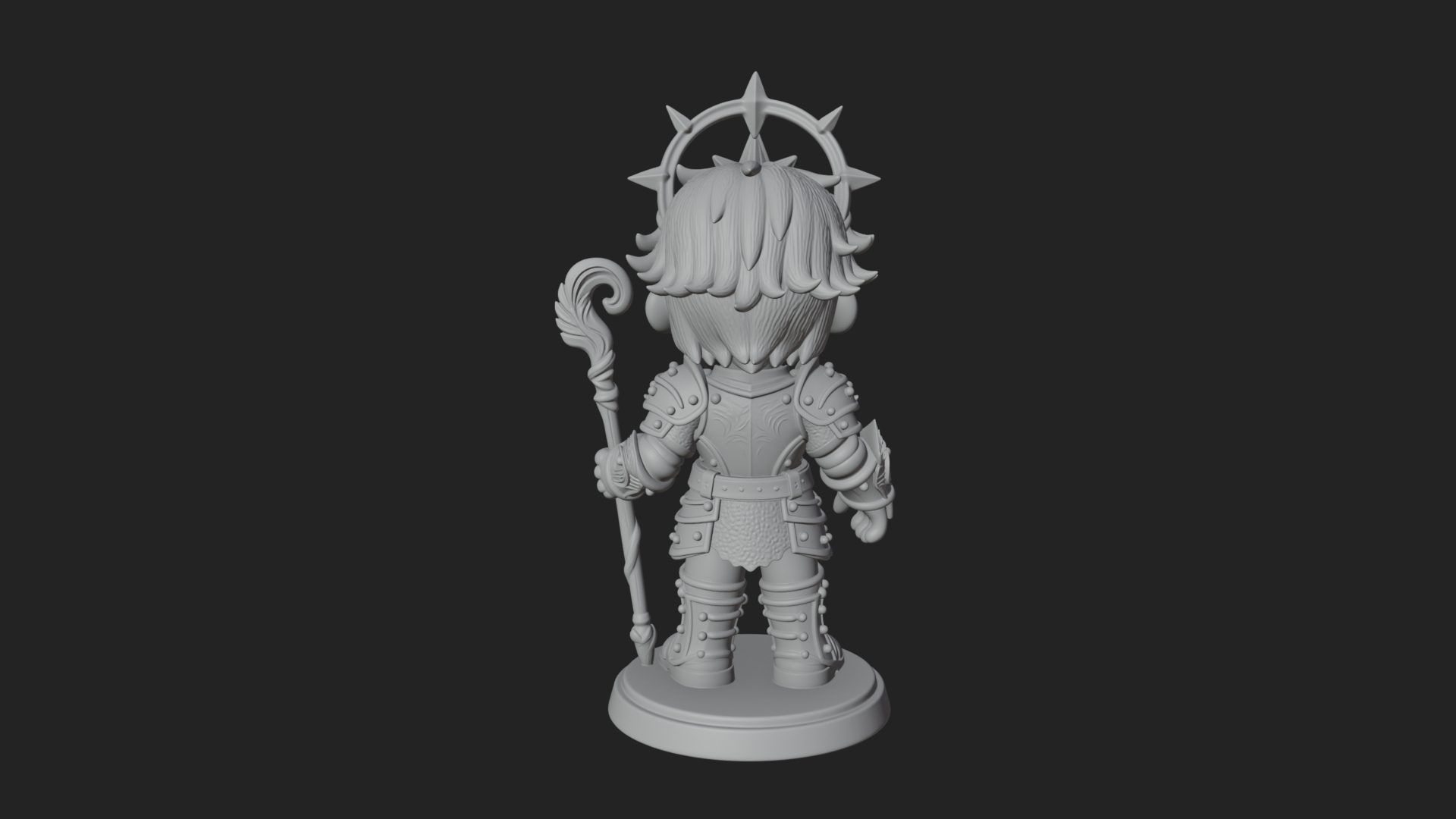 Chibi Star Crown Prince Statue Design 3 3D Print Model 3D Model