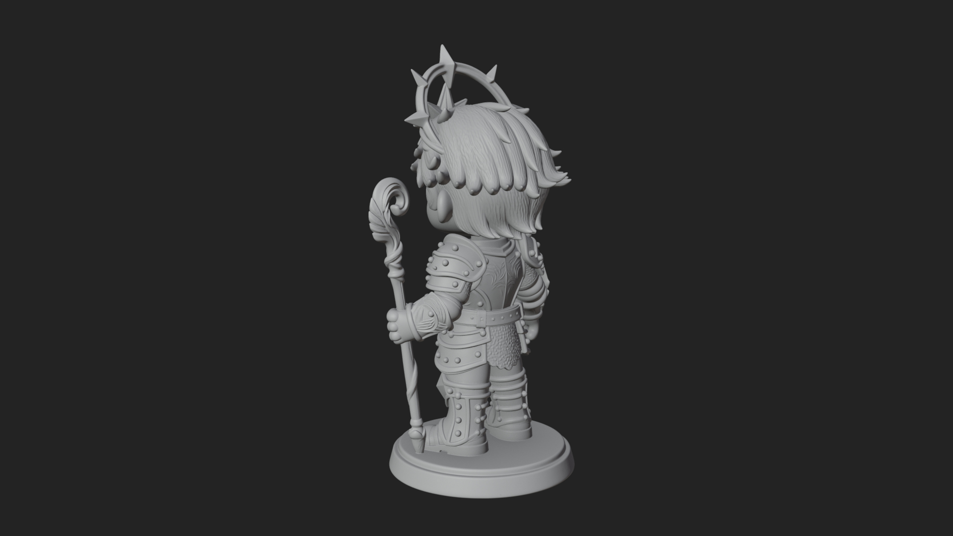 Chibi Star Crown Prince Statue Design 3 3D Print Model 3D Model