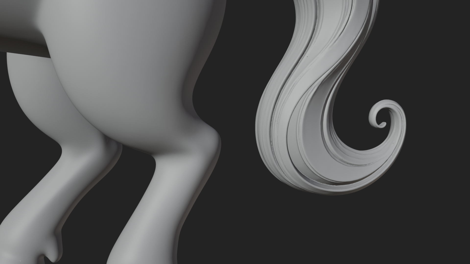 Chibi Winged Unicorn Statue Design 2 3D Print Model 3D Model