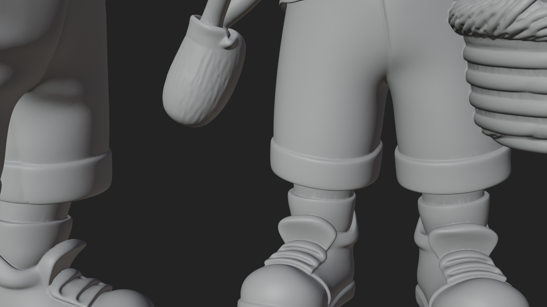 Children with Egg Baskets Statue Design 1 3D Print Model 3D Model