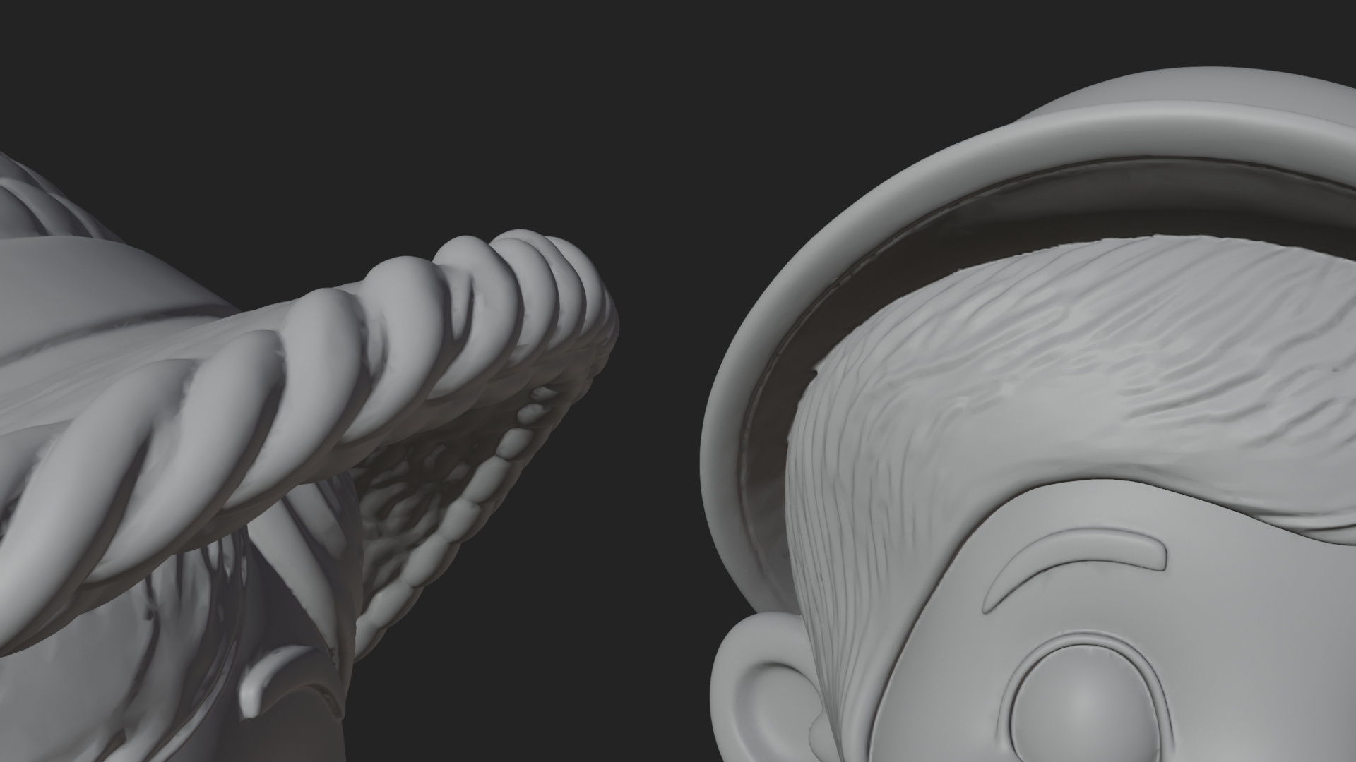 Children with Egg Baskets Statue Design 2 3D Print Model 3D Model