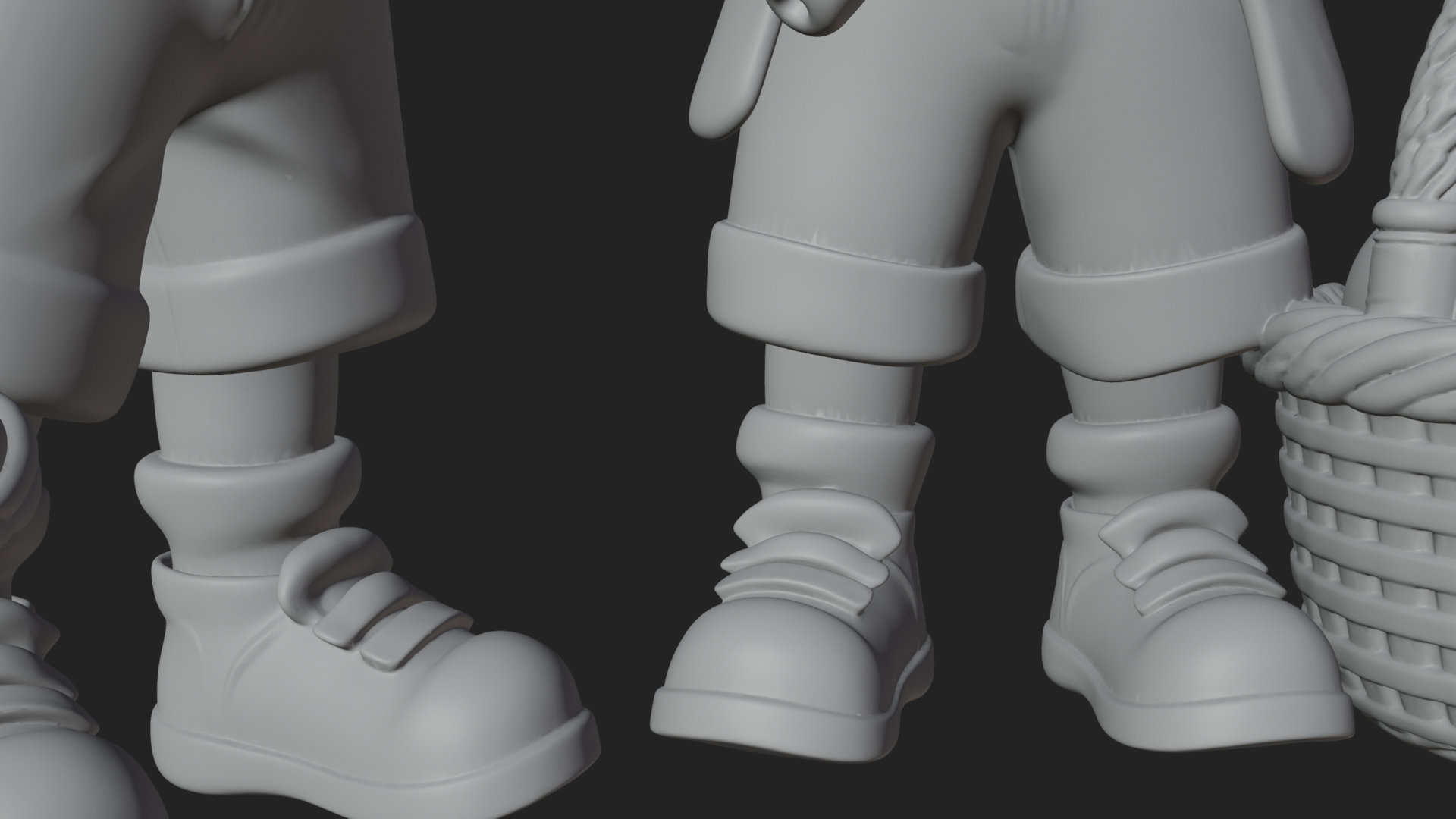Children with Egg Baskets Statue Design 2 3D Print Model 3D Model